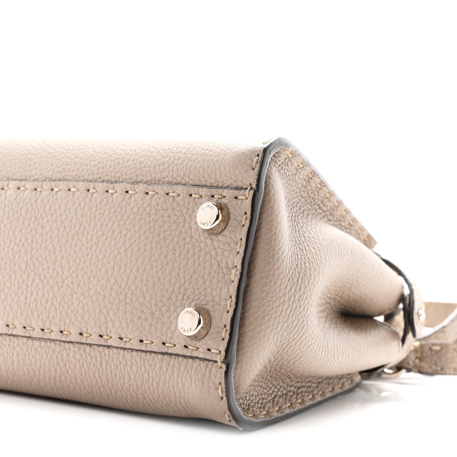 Cuoio Romano Snakeskin Selleria Mini Peekaboo Iconic Satchel Corda White - Image 10