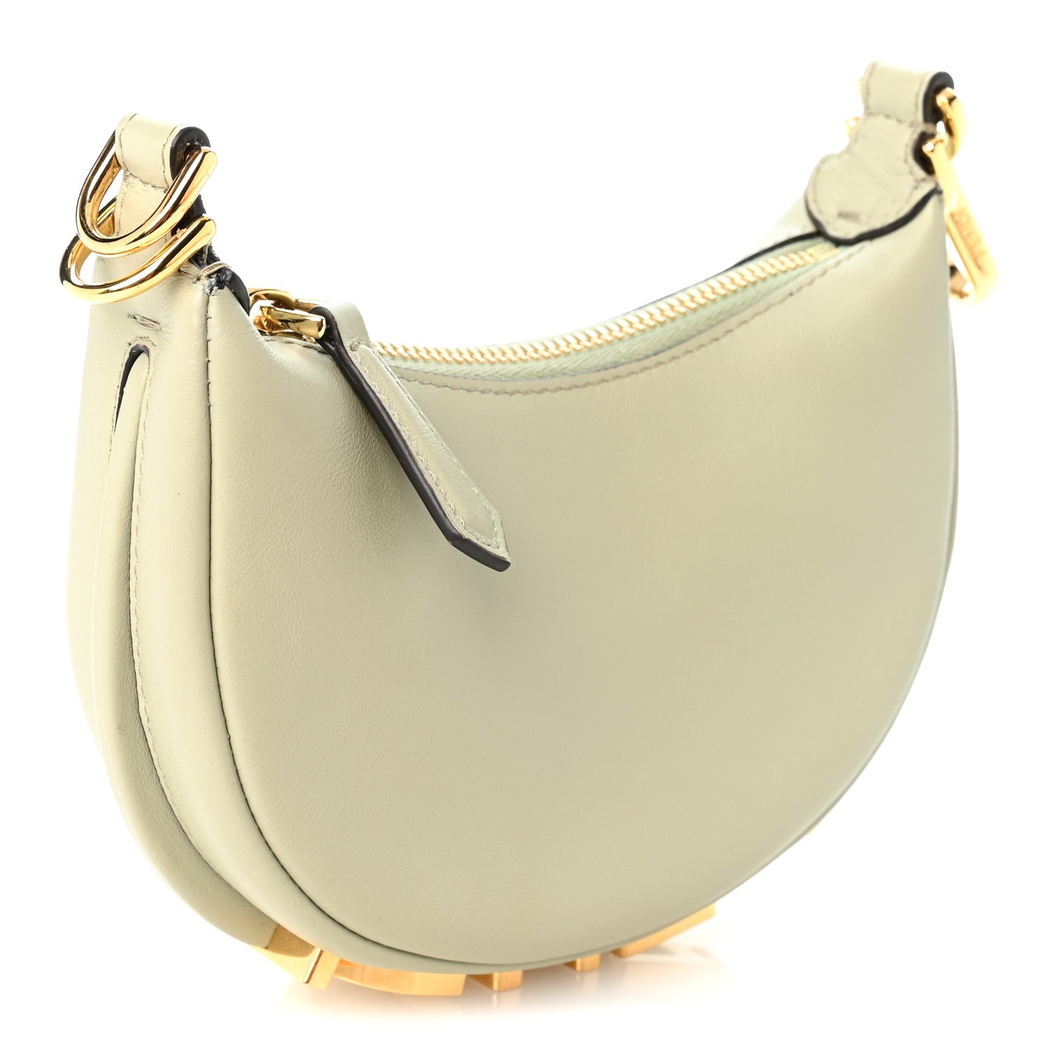 Vitello Grace New Matte Nano Fendigraphy Hobo Charm Menta - Image 3