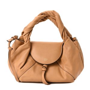 Calfskin Small Spy Dark Honey