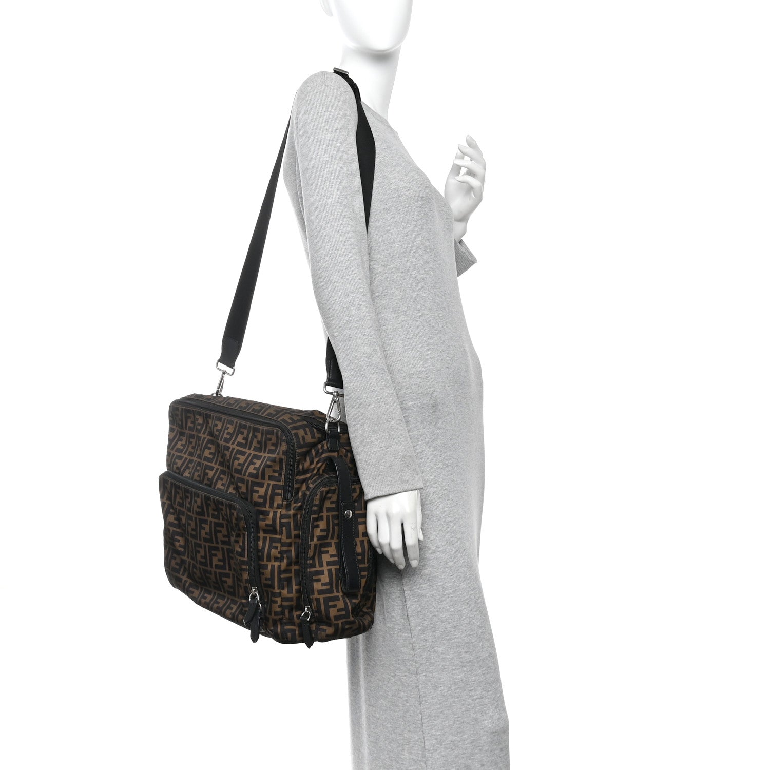Econyl Nylon FF Changing Bag Tobacco Black - Image 2