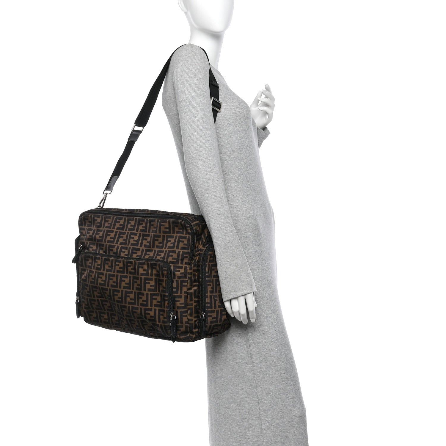 Econyl Nylon FF Changing Bag Tobacco Black - Image 2