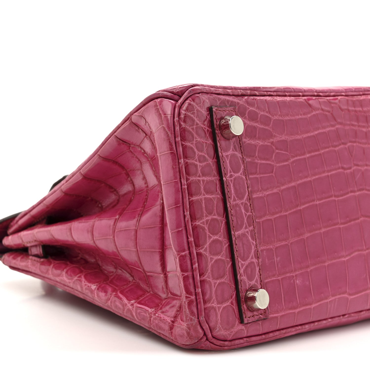 Shiny Niloticus Crocodile Birkin 25 Rose Scheherazade - Image 10