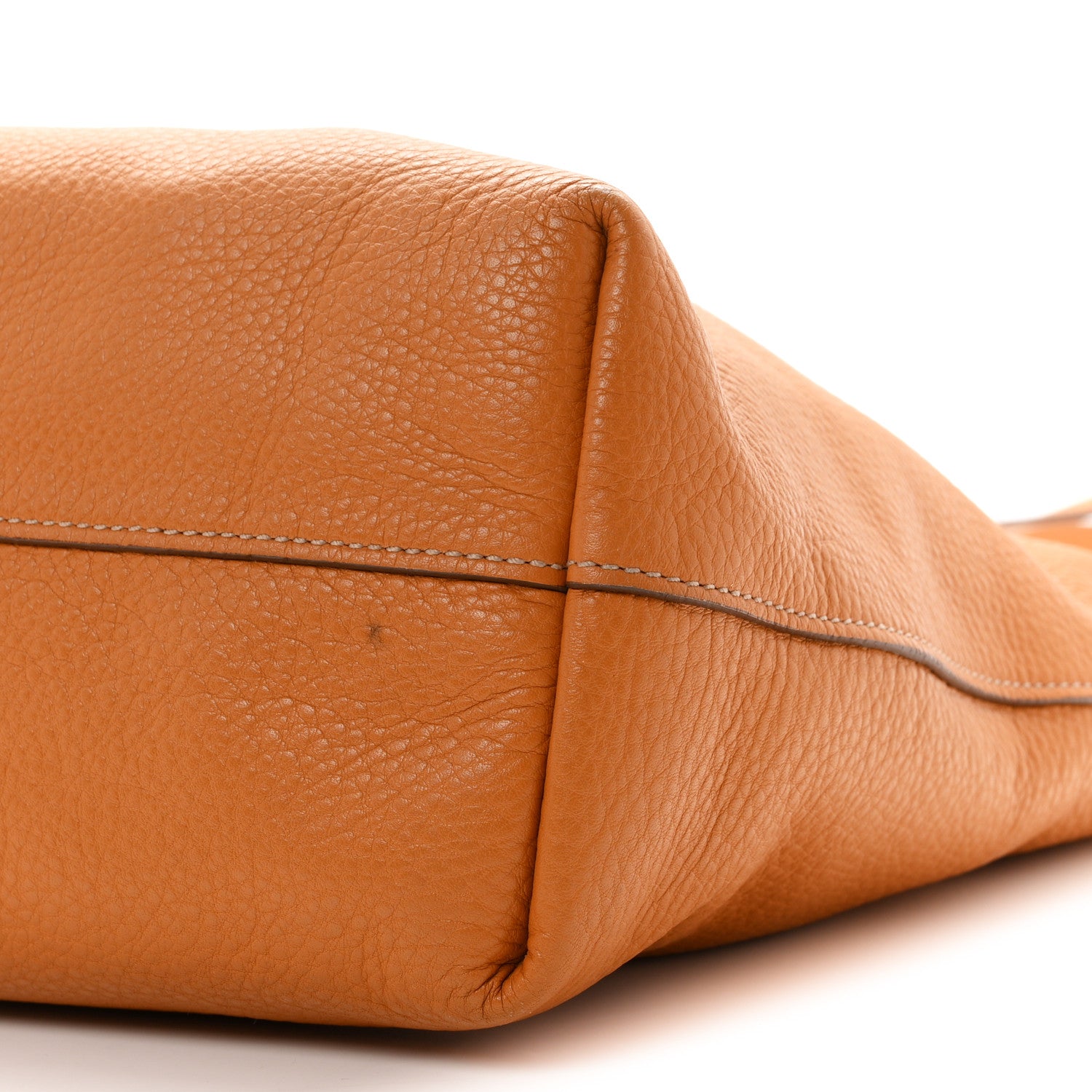 Vitello Daino Shopping Tote Ambra - Image 11