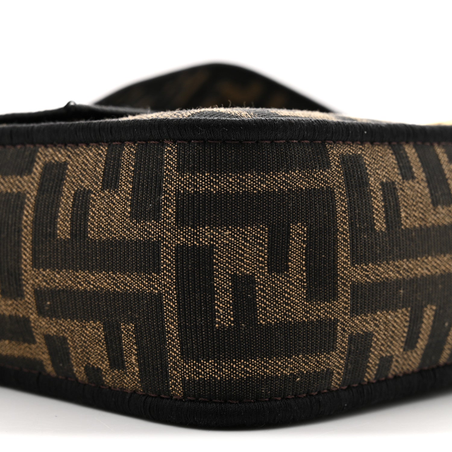 Fabric Jacquard FF 1974 Medium Baguette Tobacco Moro Black - Image 9
