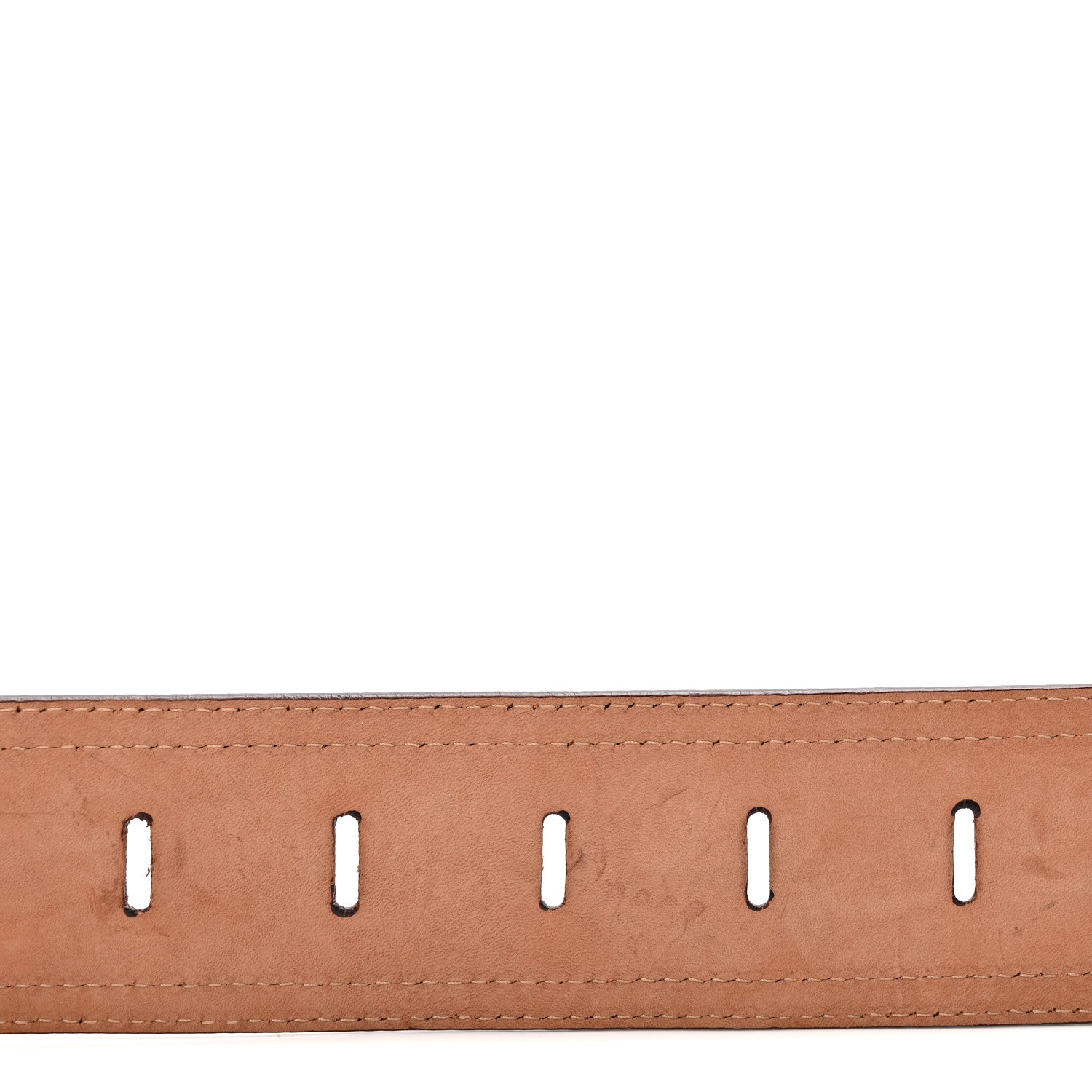 Calfskin B Wide Belt 70 28 Brown - Image 4