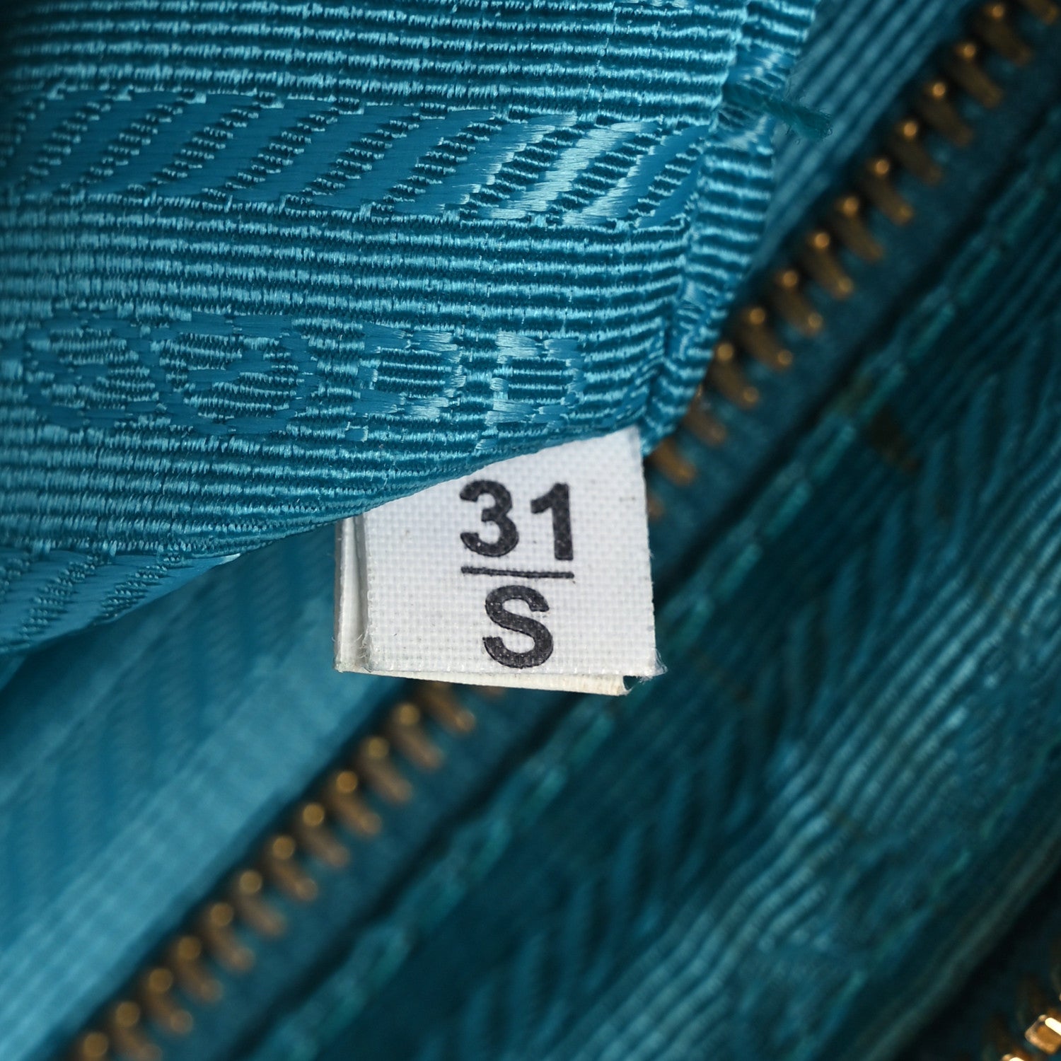 Tessuto Nylon Saffiano Crossbody Bag Turchese - Image 8
