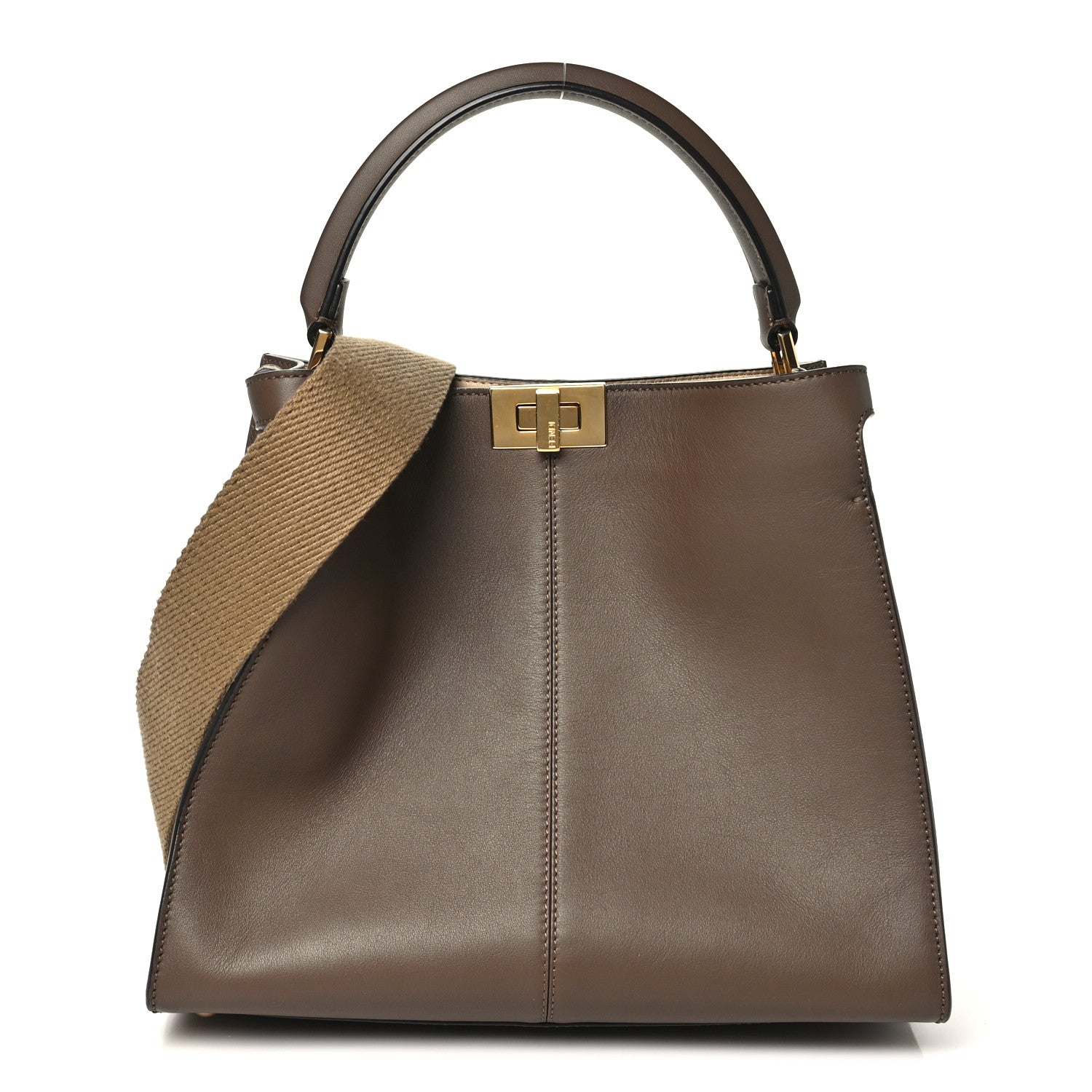 Vitello Seta Glazed Fabric FF 1974 Medium Peekaboo X-Lite Maya Mogano Panna Maya Mogano Panna