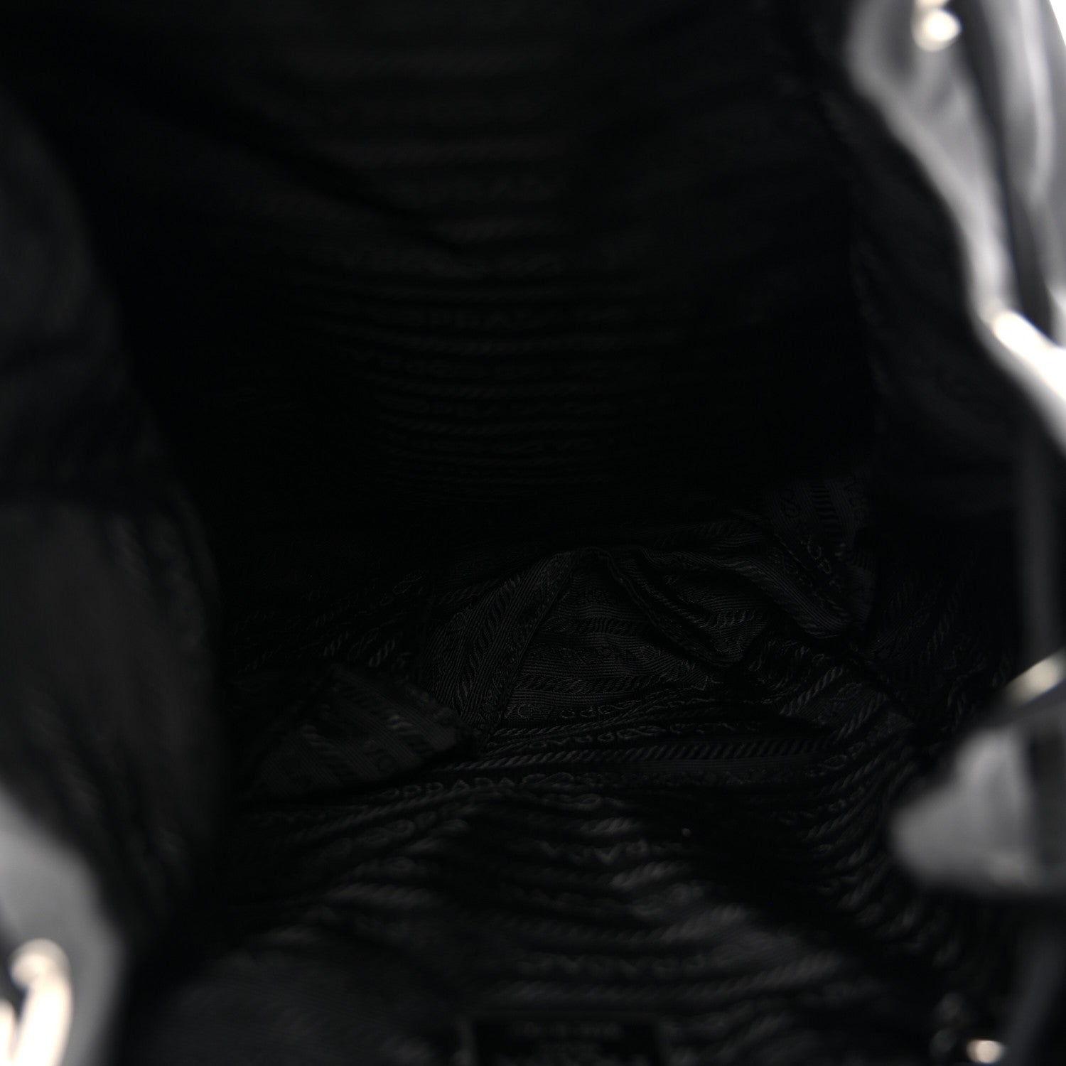 Tessuto Nylon Vela Cinch Backpack Black - Image 5