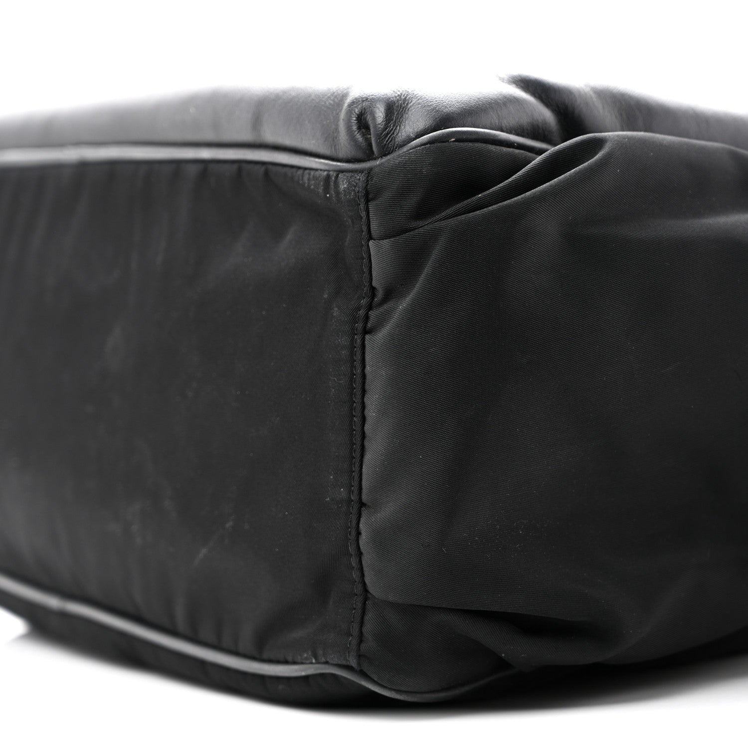 Calfskin Nylon FF Logo Embossed Changing Bag Black - Image 11