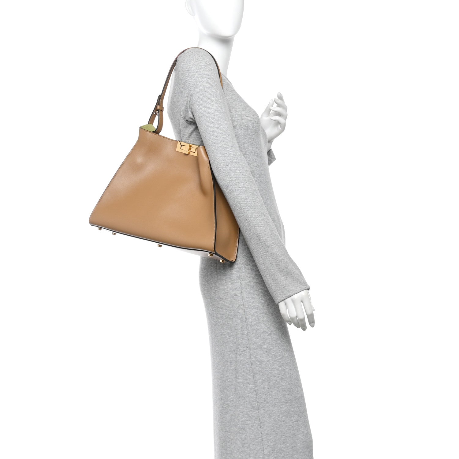 Vitello Medium Fendi Way Cappuccino Rain Forest - Image 2