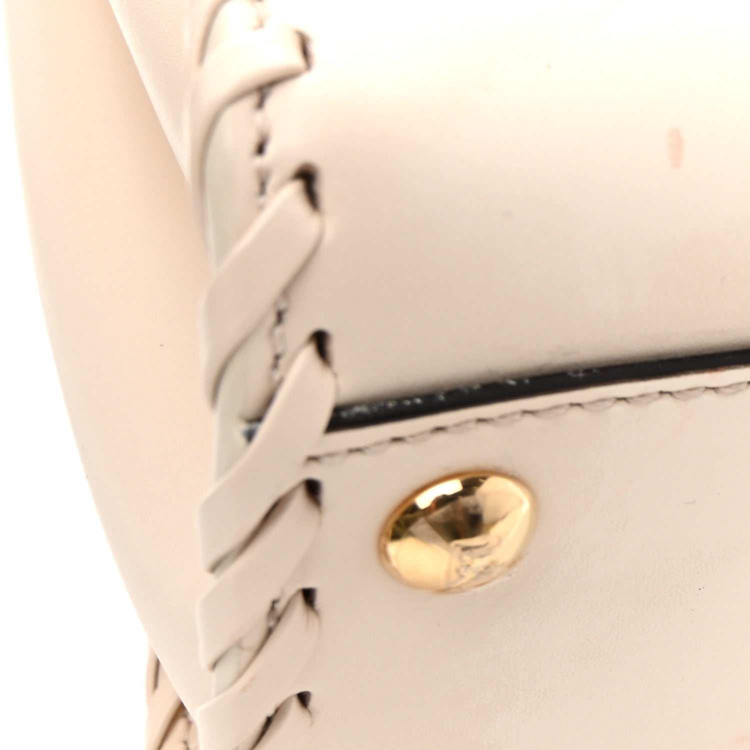Nappa Interlace Mini Peekaboo Iconic Satchel Camelia - Image 9