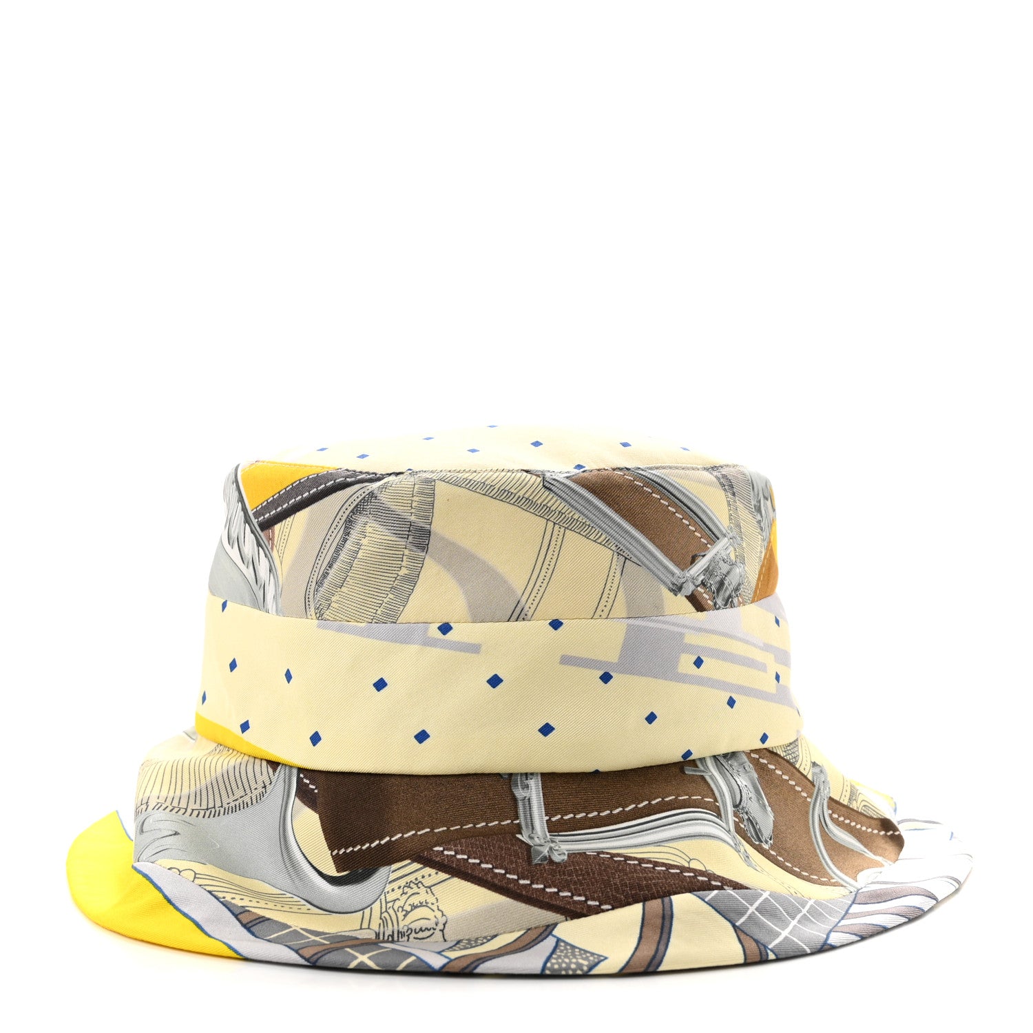 Silk Carla Patchwork Bucket Hat 58 - Image 3