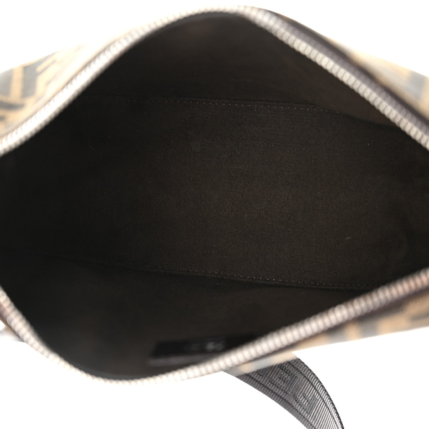 Fabric Jacquard FF Melon Bag Tobacco Black - Image 5