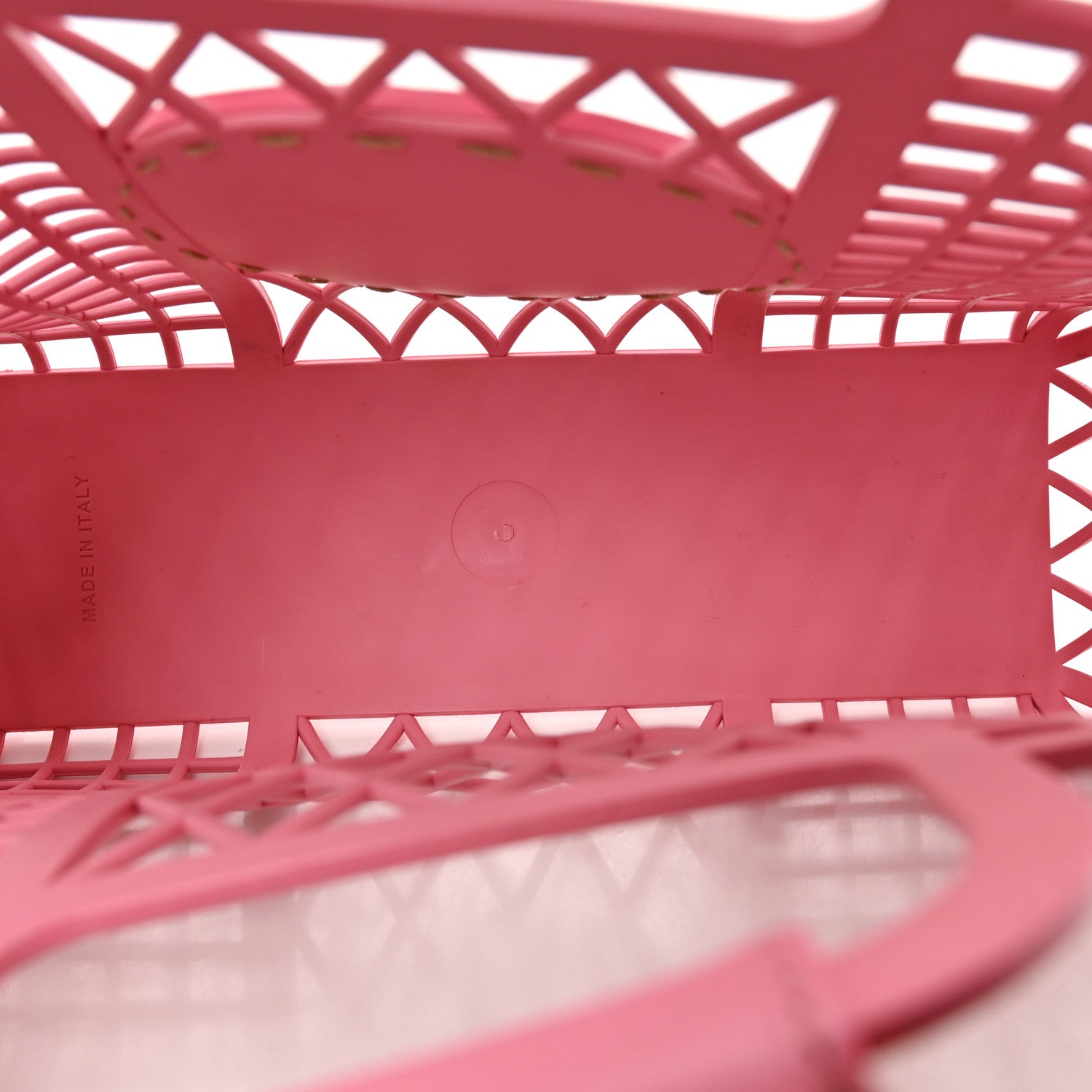 Recycled Plastic Vitello Liberty Matte Small Fendi Basket Rosa - Image 5