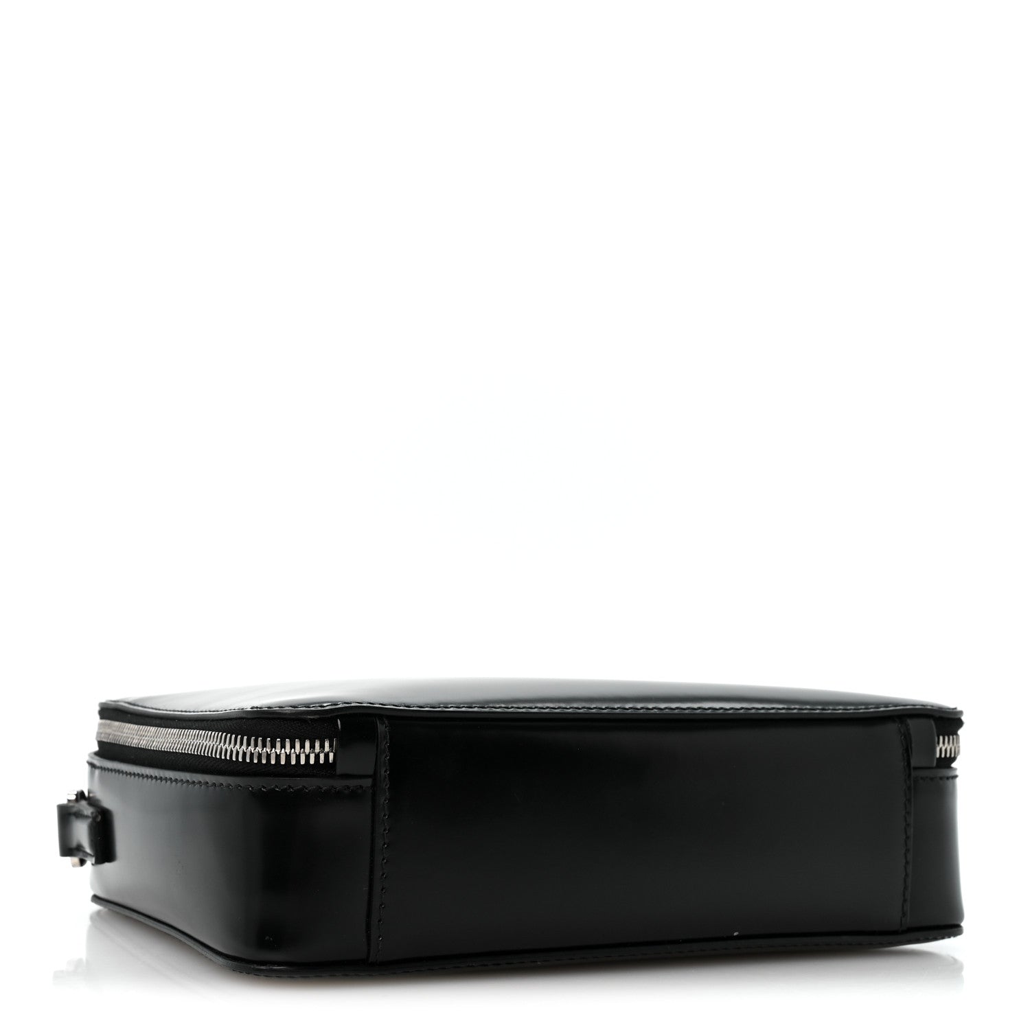 Spazzolato Medium Brique Crossbody Bag Black - Image 4