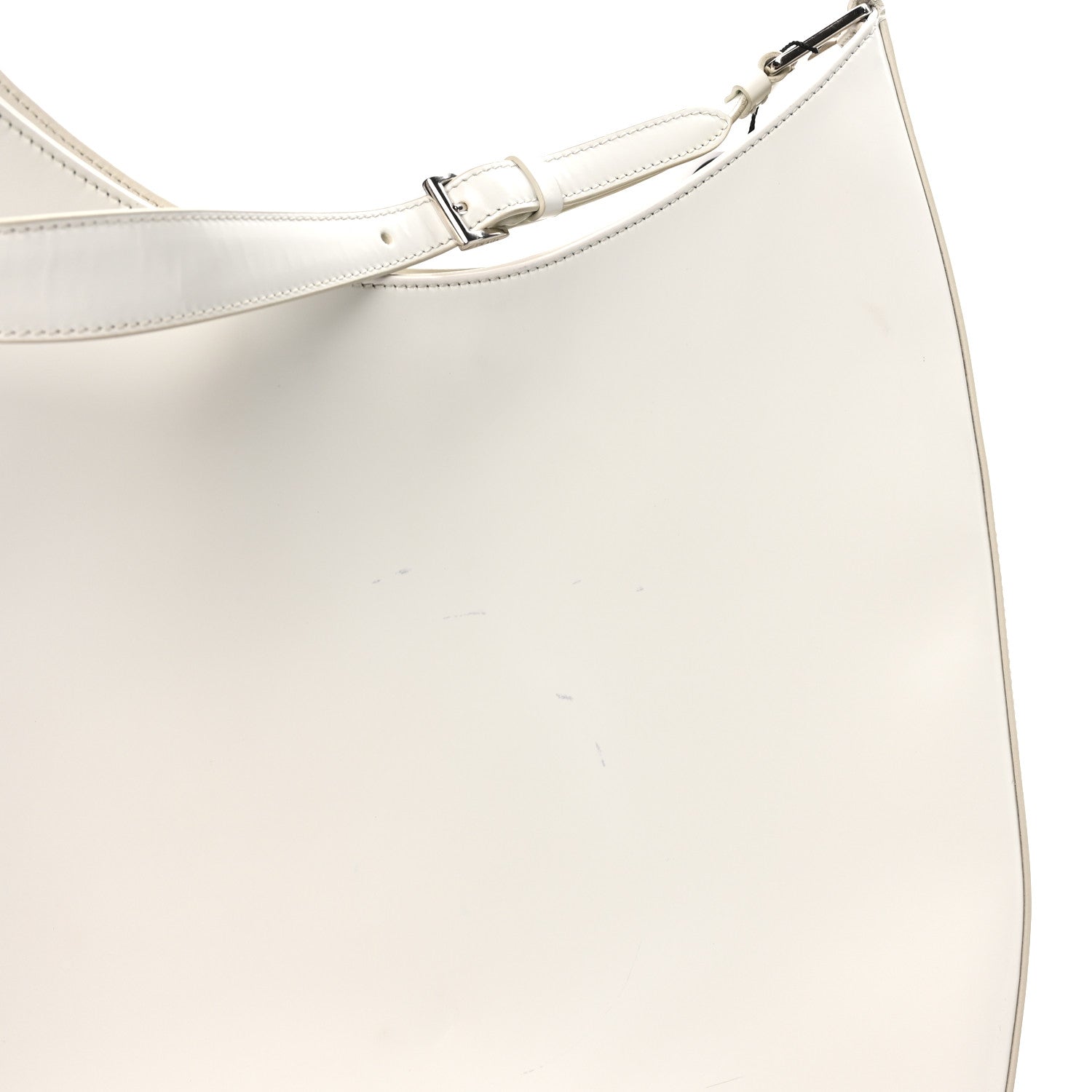 Spazzolato Maxi Cleo Adjustable Strap Shoulder Bag White - 图片 9