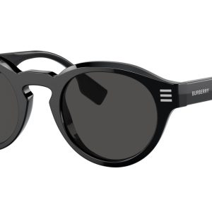 Burberry BE4404 Black Unisex Round Sunglasses