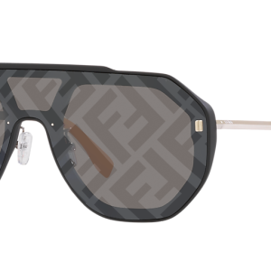 Fendi FE40006U Silver Mirror FF Shield Sunglasses