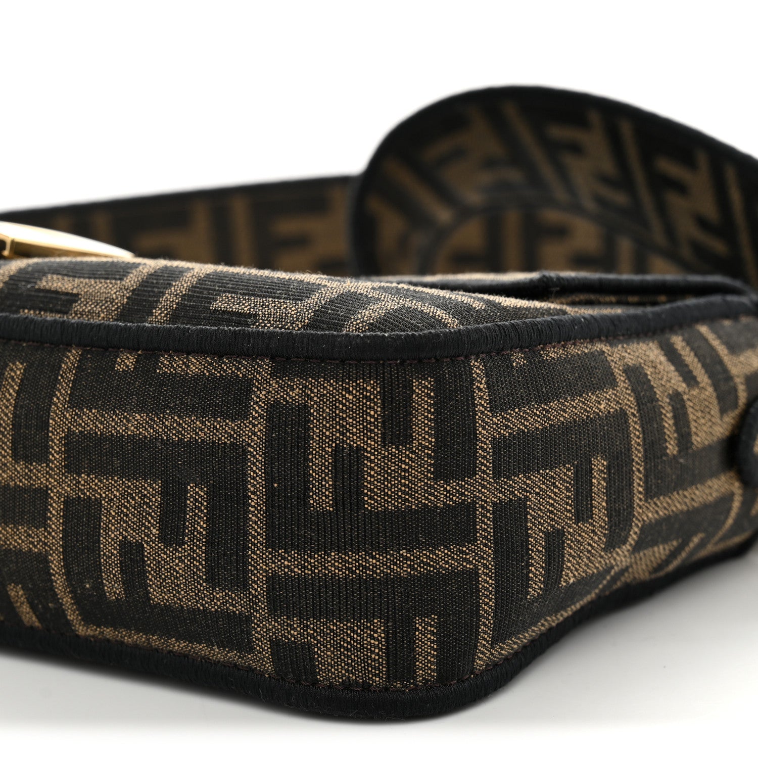 Fabric Jacquard FF 1974 Medium Baguette Tobacco Moro Black - Image 9