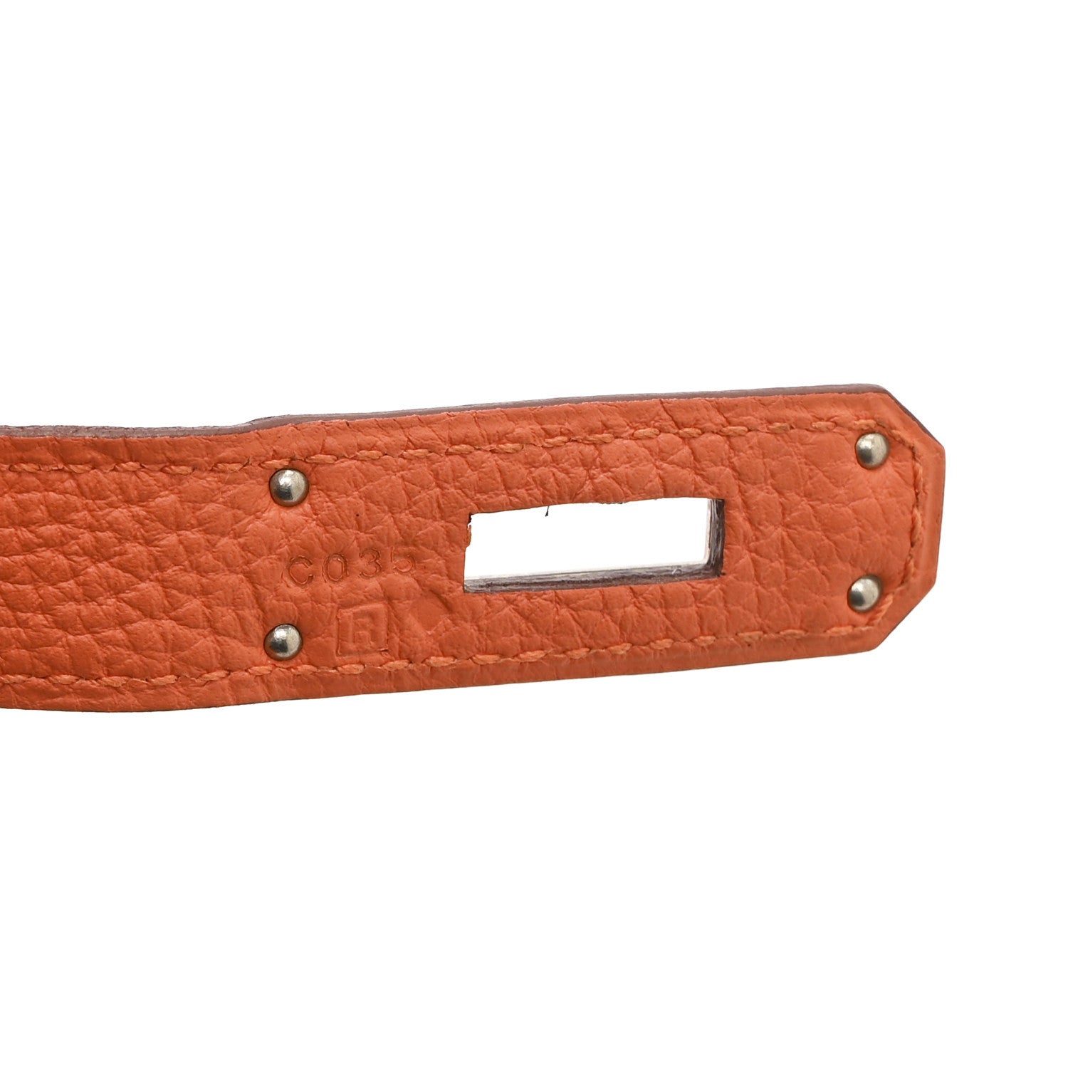 Togo Birkin 30 Orange - Image 7