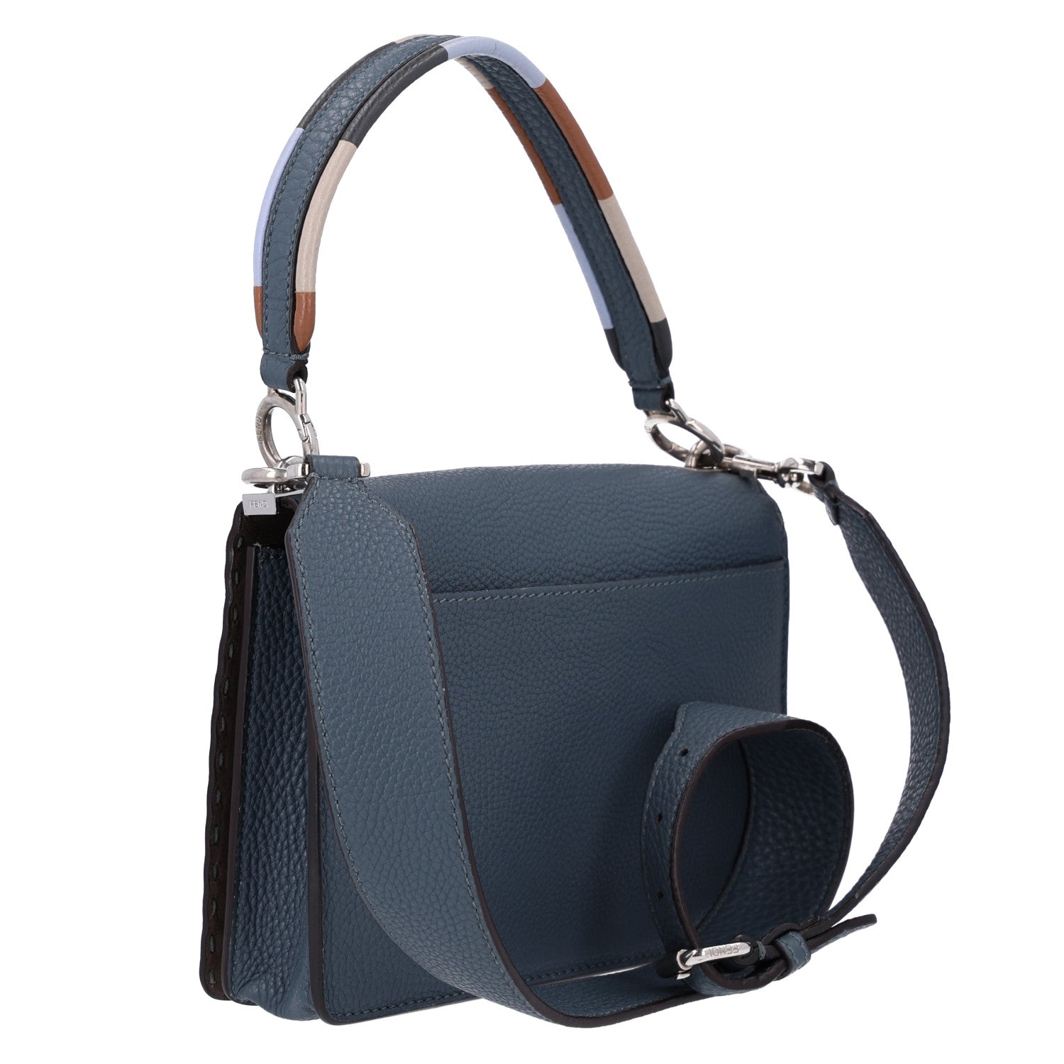 Cuoio Romano Selleria Piping Messenger Bag Tempesta Multicolor - Image 3