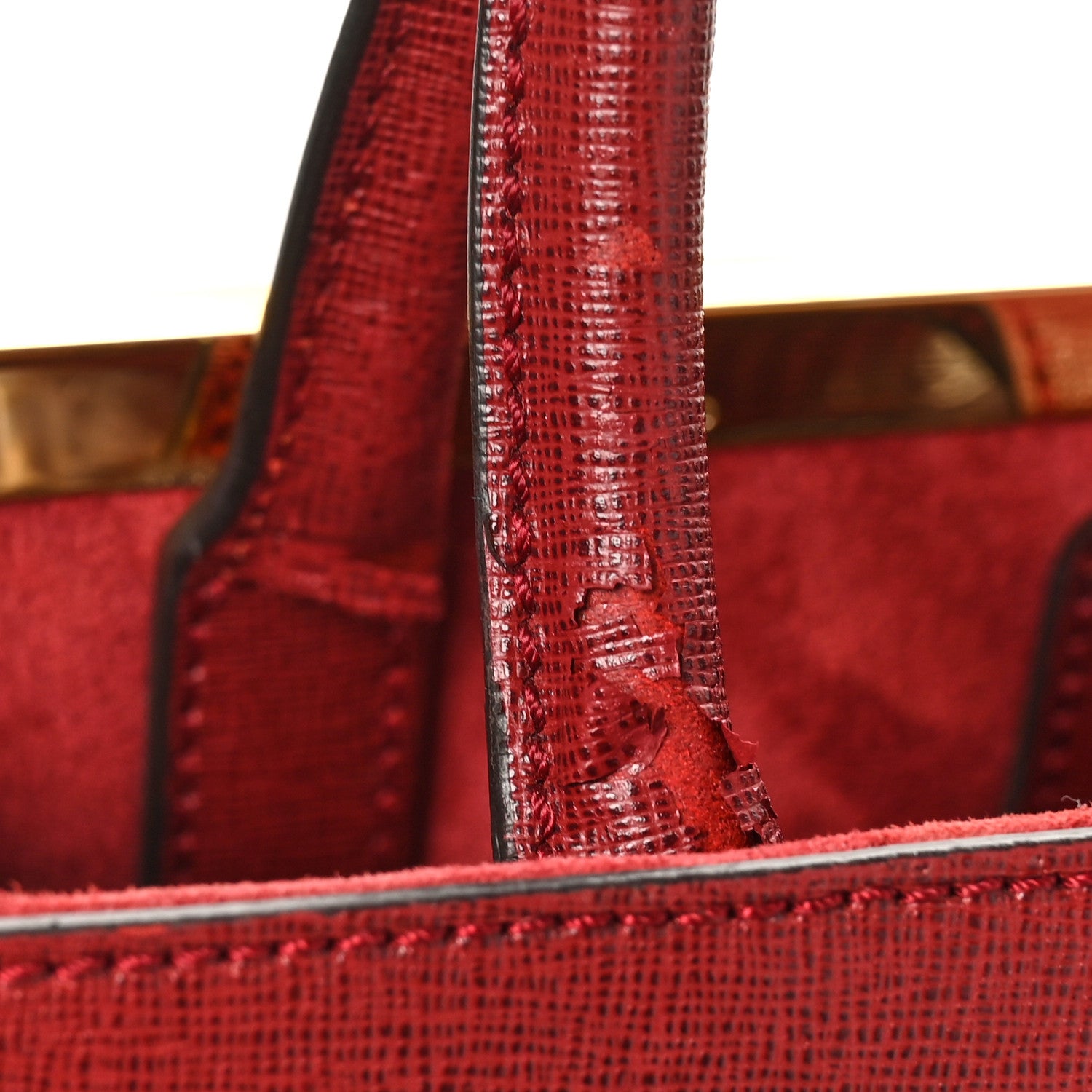 Vitello Elite Regular 2Jours Tote Rosso Scuro Ciliegia - Image 11
