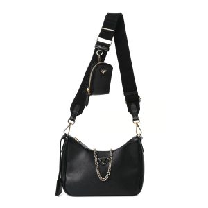 Saffiano Lux Re-Edition 2005 Shoulder Bag Black