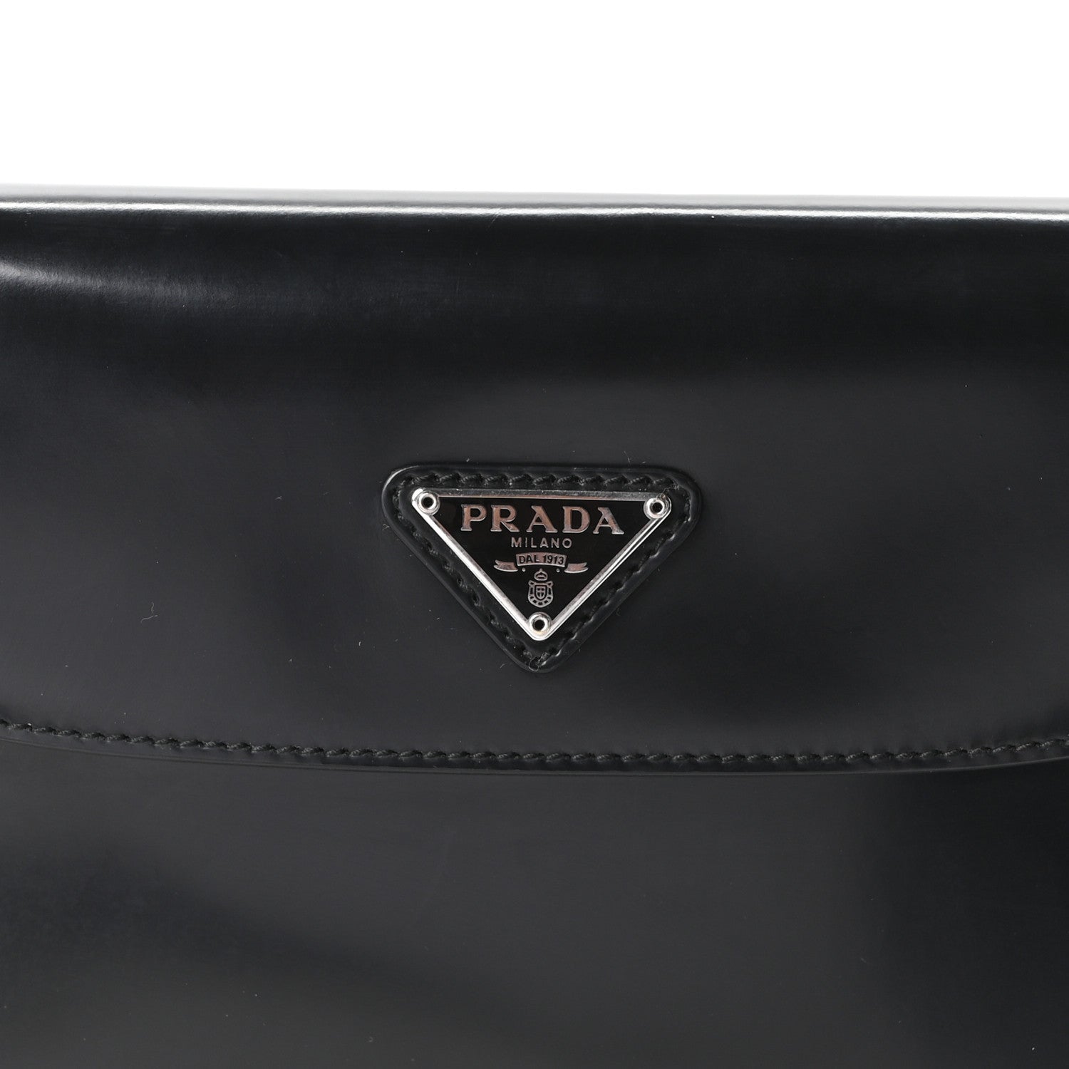Spazzolato Cleo Flap Shoulder Bag Black - Image 8