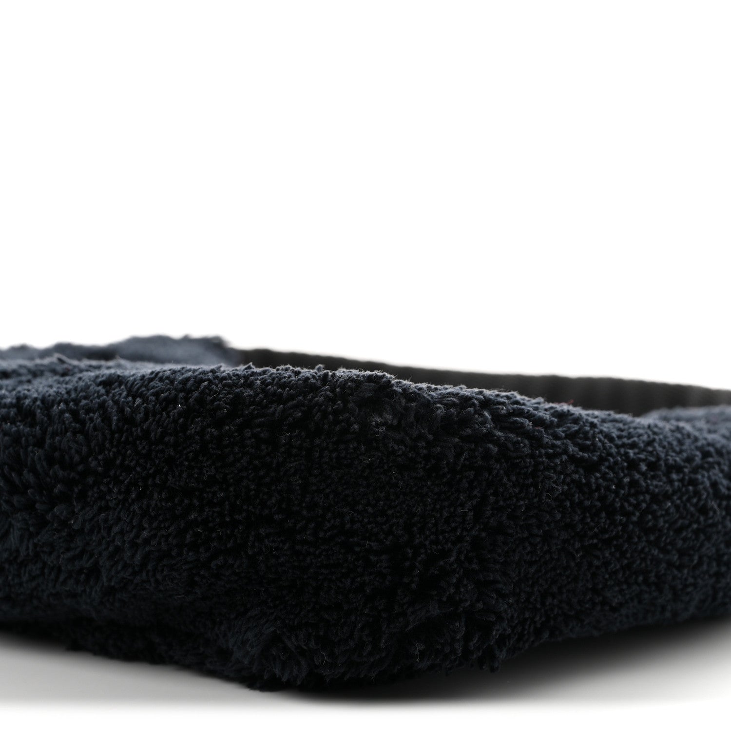 Terry Cloth Mini Re-Edition 2000 Bag Black White - 图片 9