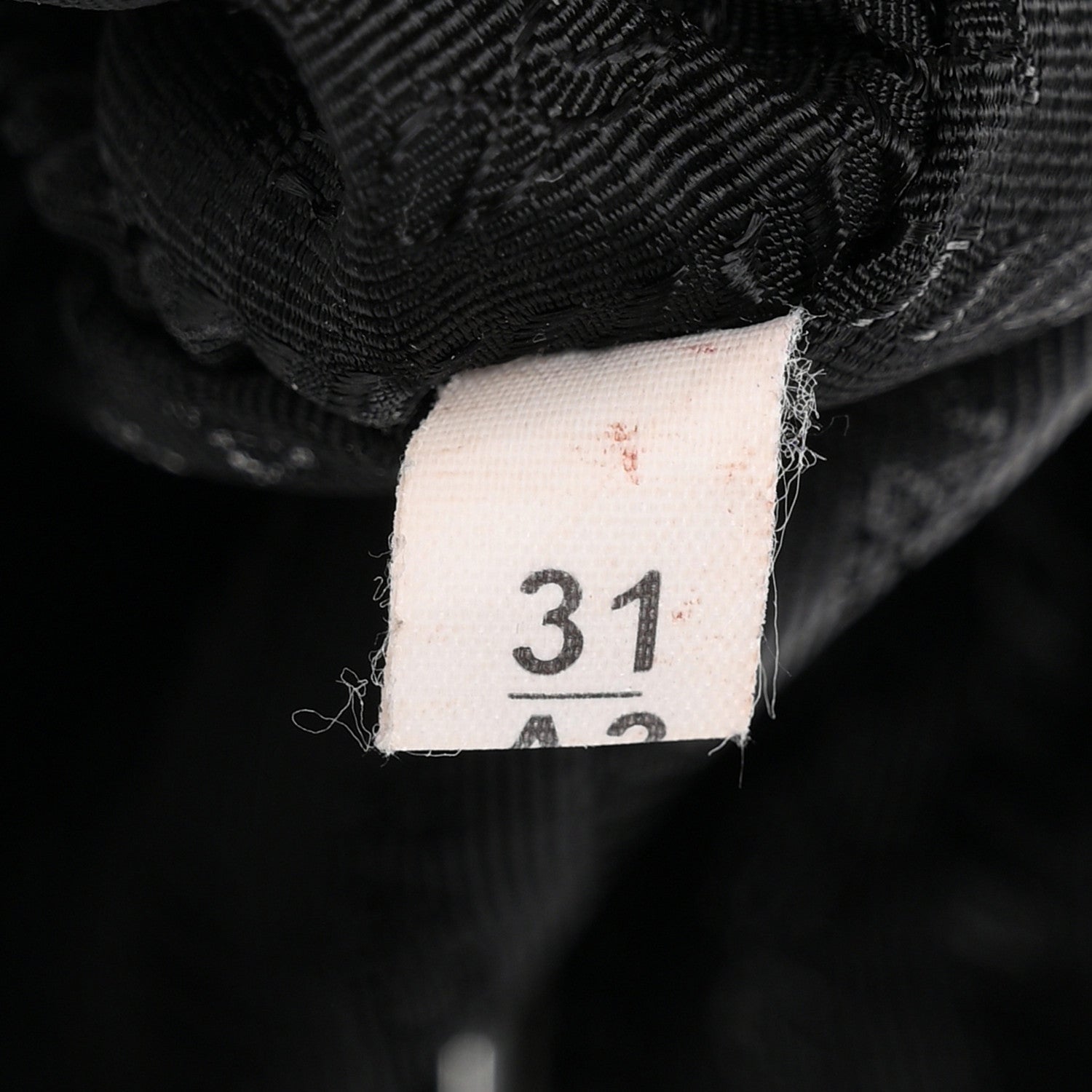 Terry Cloth Mini Re-Edition 2000 Bag Black White - 图片 6