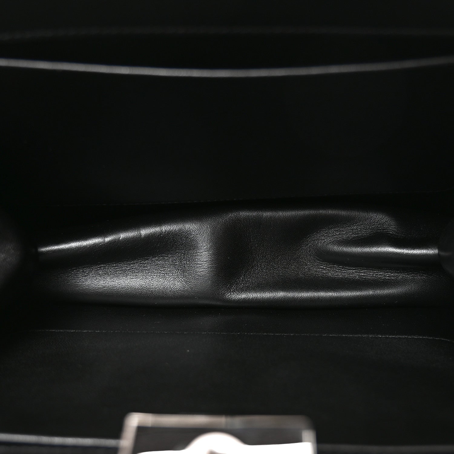 City Calfskin Palm Tree Print Light Frame Bag Black Mare - 图片 5