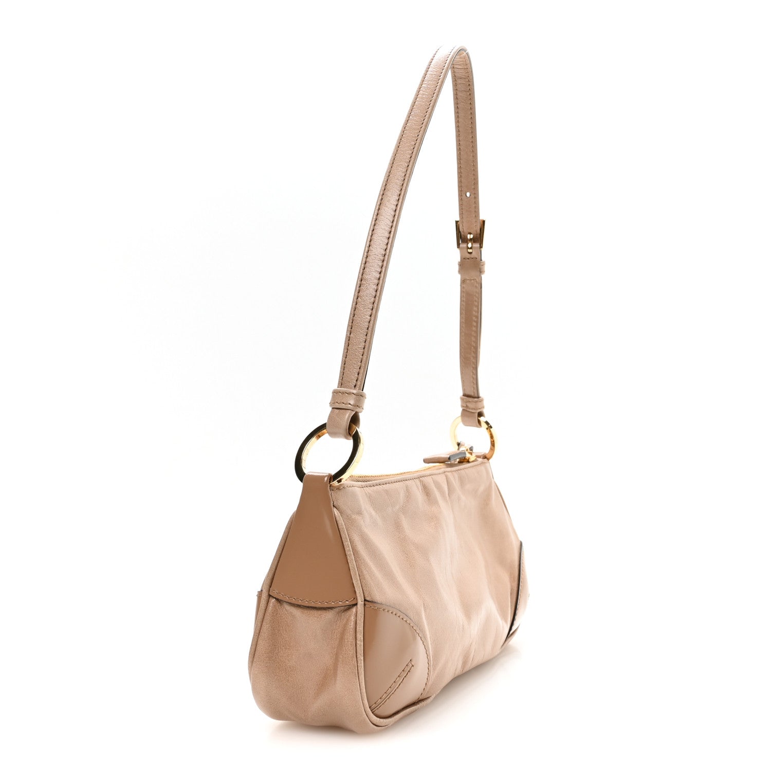 Soft Lux Calfskin Re-Edition 2002 Shoulder Bag Travertine - Image 3