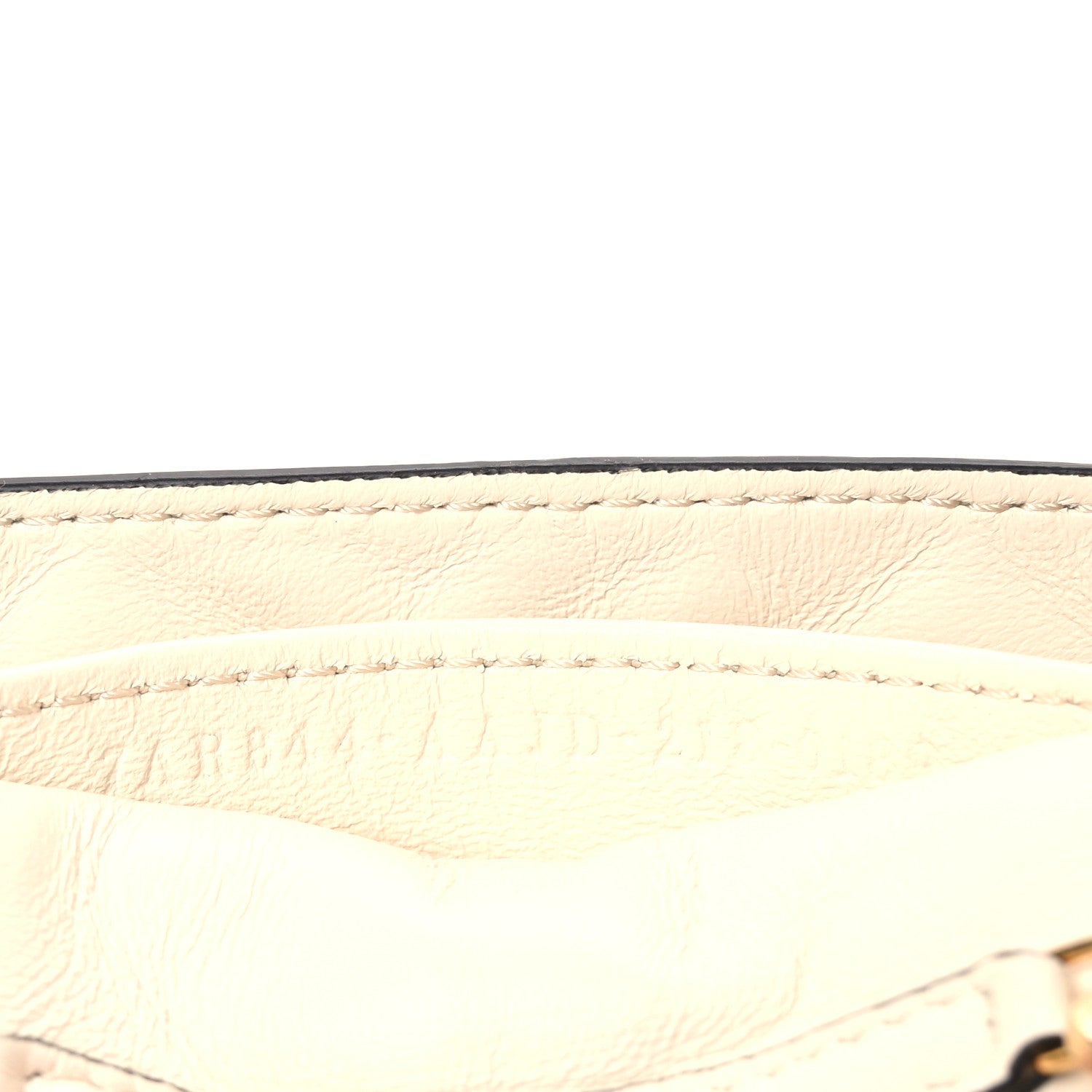Nappa Matisse FF Embossed Nano Baguette Charm White - Image 6