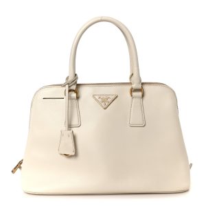 Saffiano Lux Medium Promenade Tote Talco