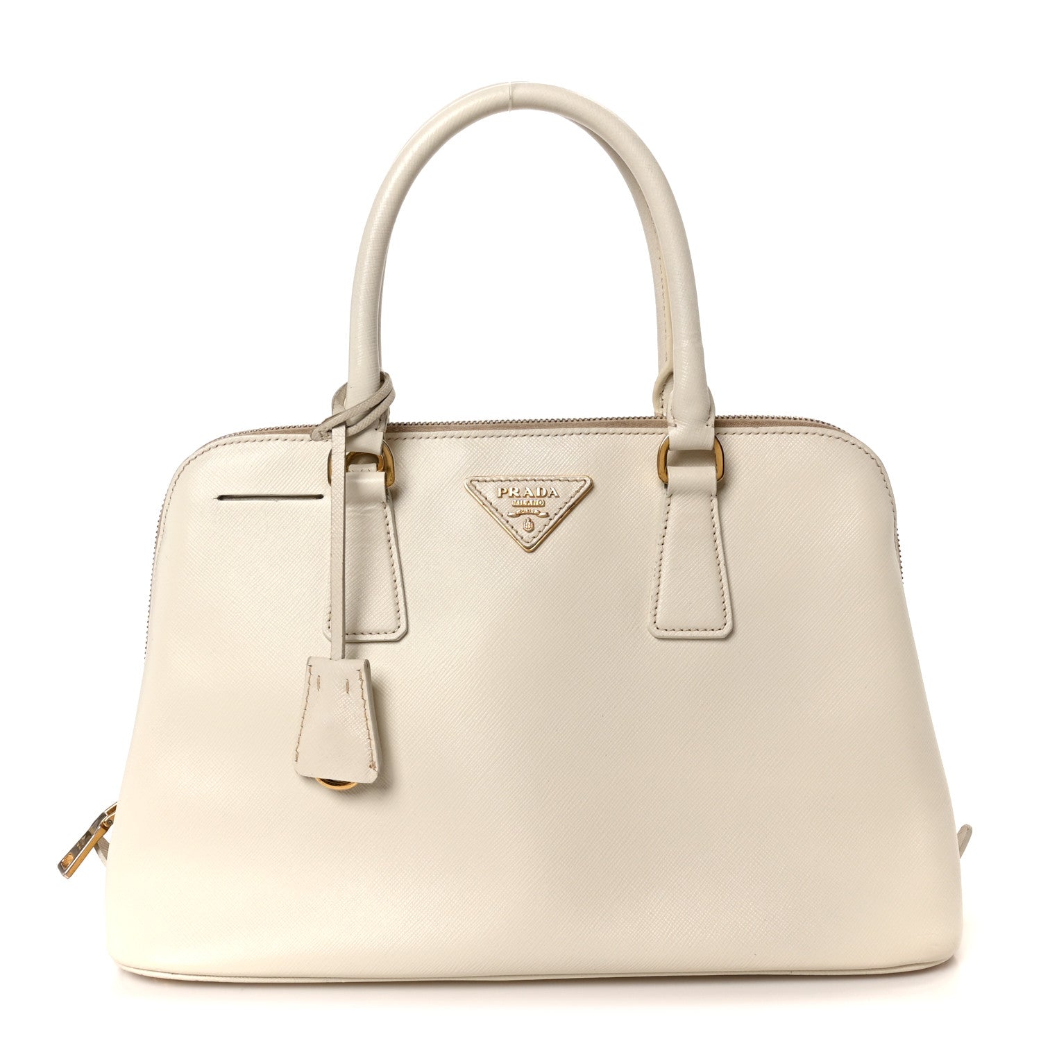 Saffiano Lux Medium Promenade Tote Talco