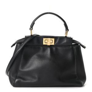 Nappa Mini Peekaboo Iconic Satchel Black