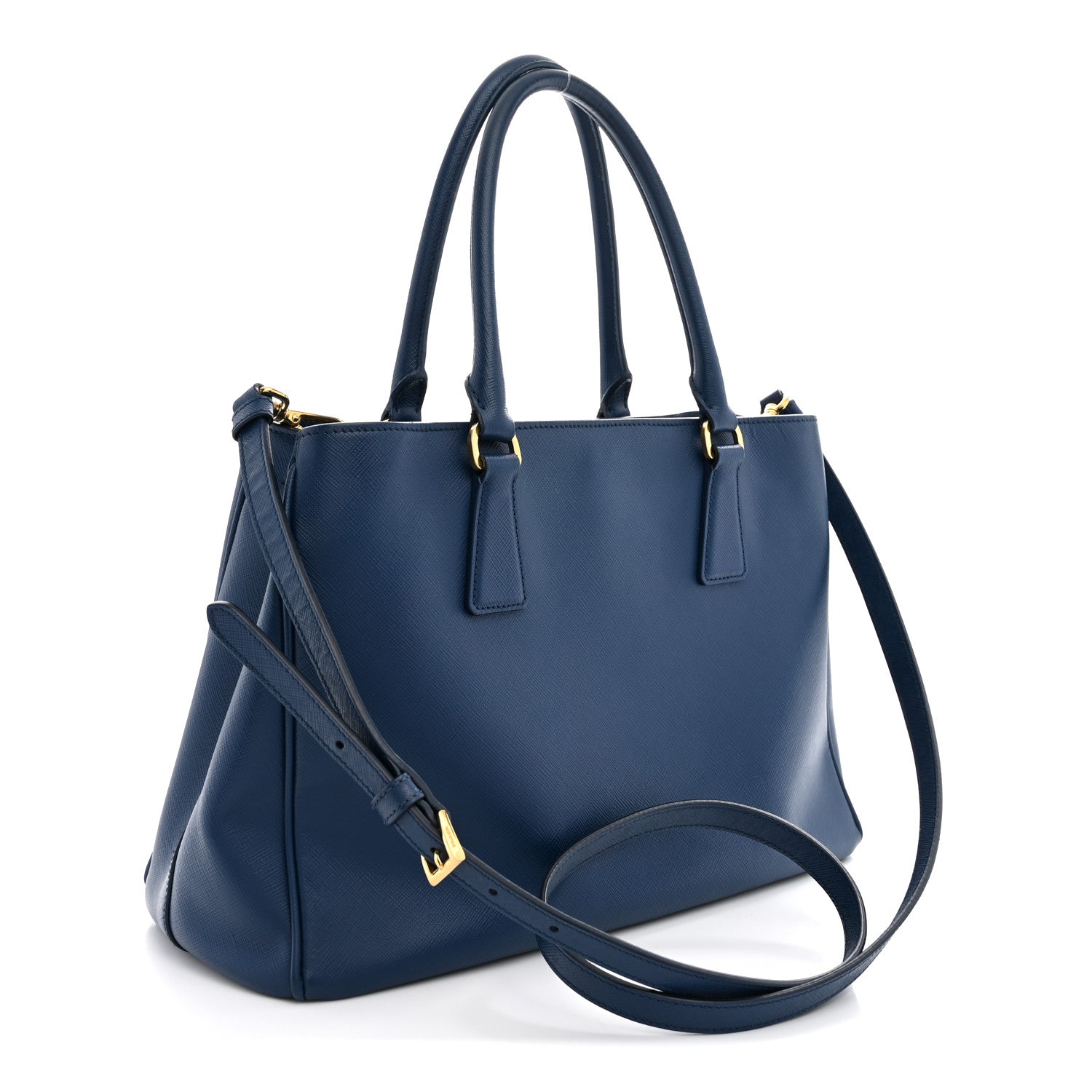 Saffiano Lux Medium Tote Bluette - Image 3