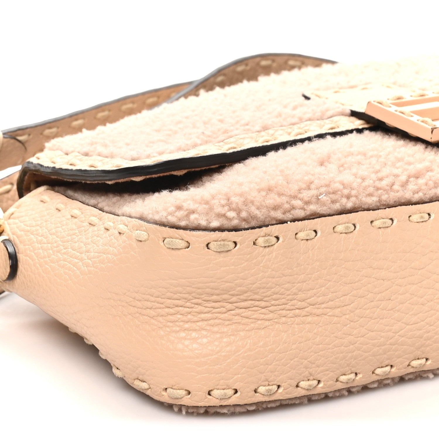 Curly Sheepskin Cuoio Romano Selleria Baguette Plaster Panna - Image 9
