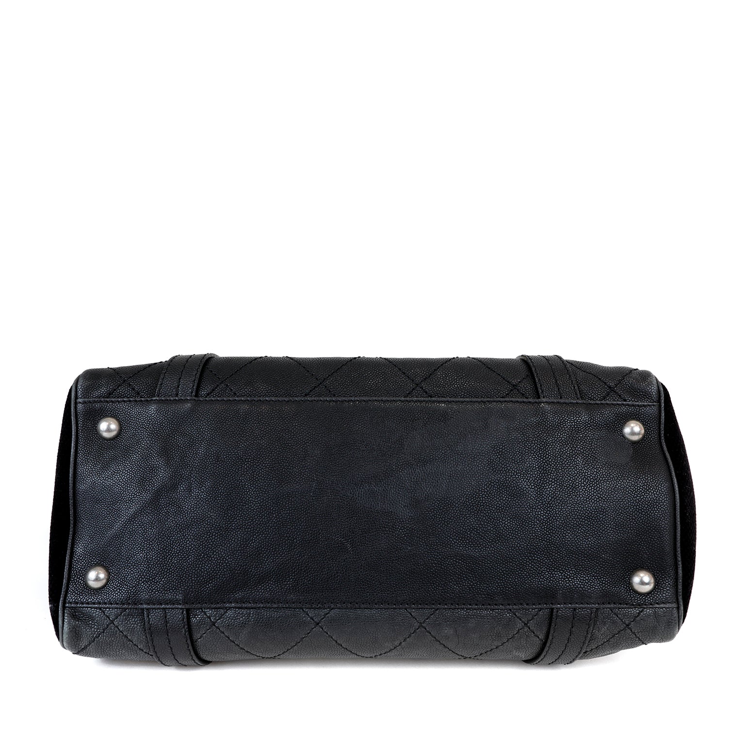 Chanel Reissue Double Pocket Tote Black Quilted Lambskin & Suede w/Brushed Hardware - 图片 5