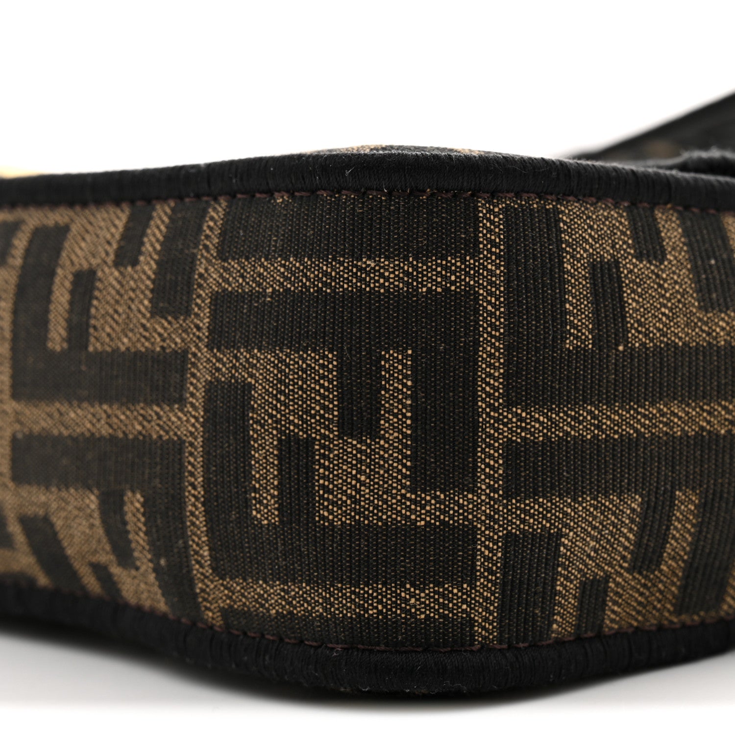 Fabric Jacquard FF 1974 Medium Baguette Tobacco Moro Black - Image 10