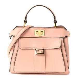 Nappa Pocket Mini Peekaboo Iconic Satchel Baby Pink