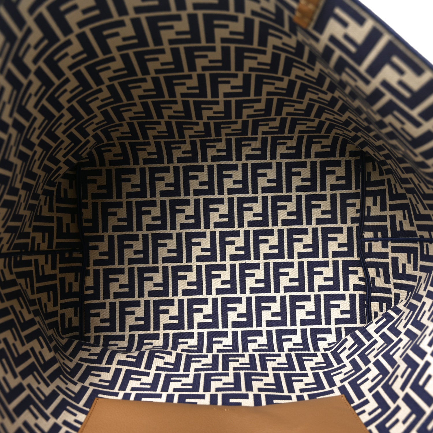 Pequin Vitello Reversible Large Shopping Tote Midnight Blue - Image 8