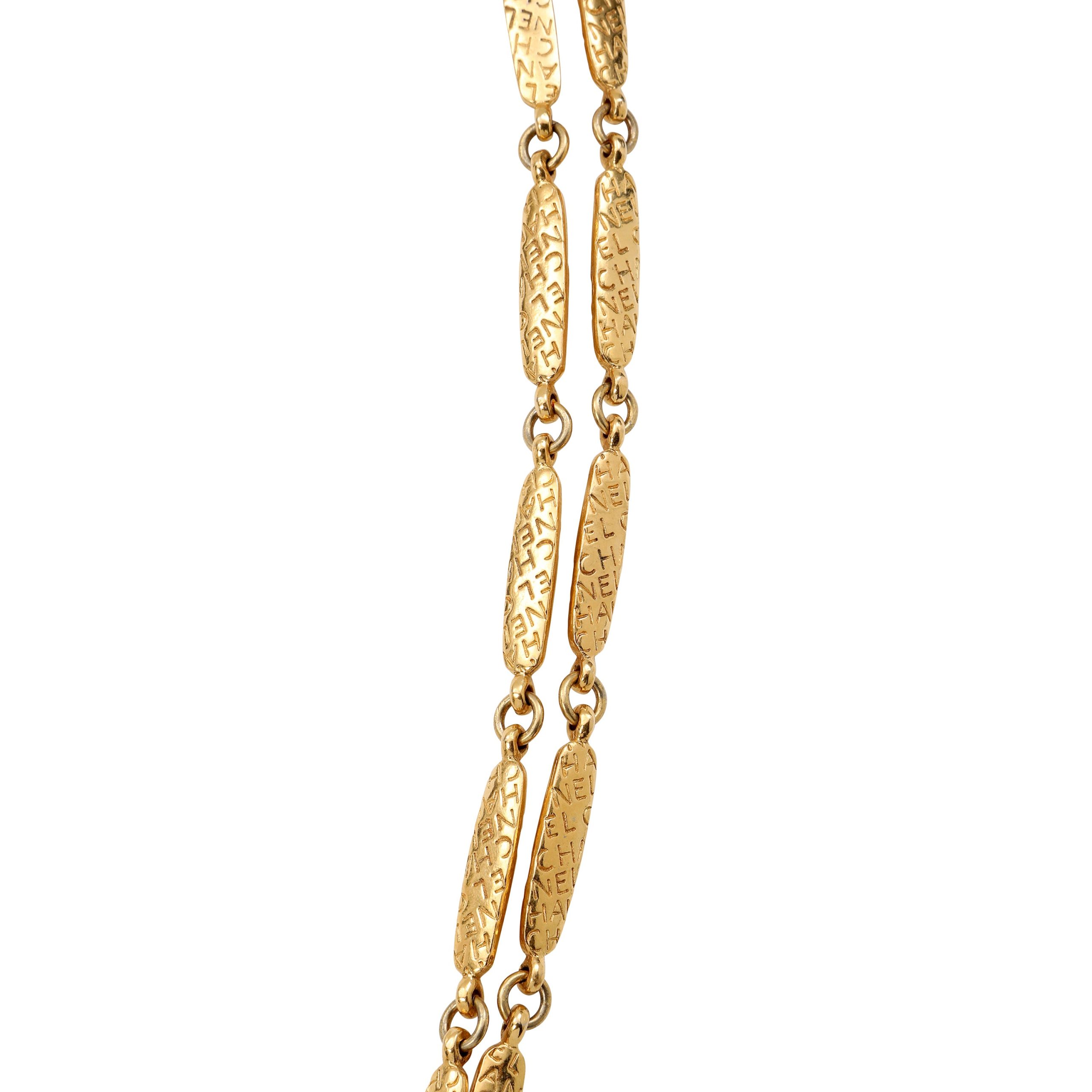 Vintage Chanel Gold-Plated Sautoir Necklace - 图片 4