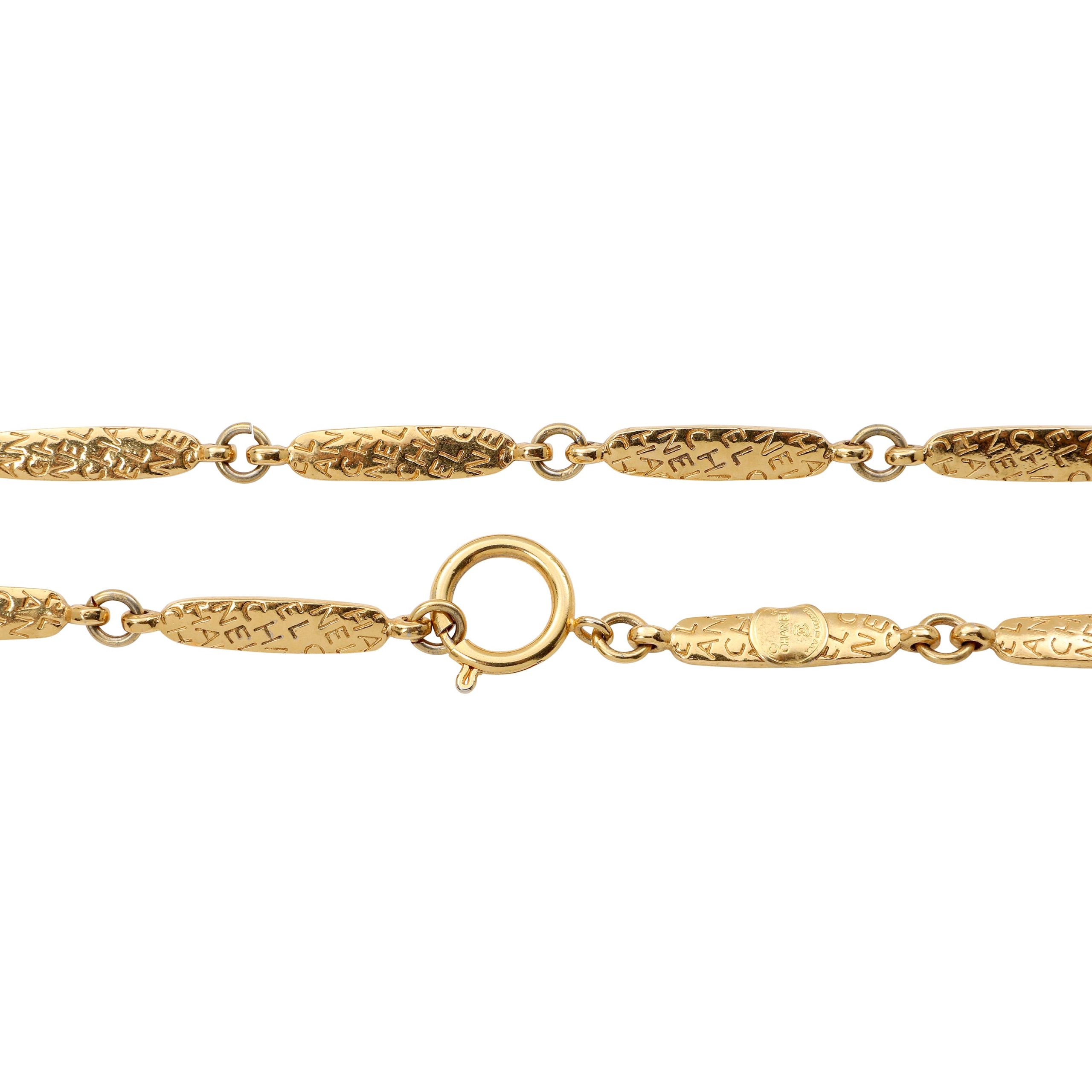 Vintage Chanel Gold-Plated Sautoir Necklace - 图片 3
