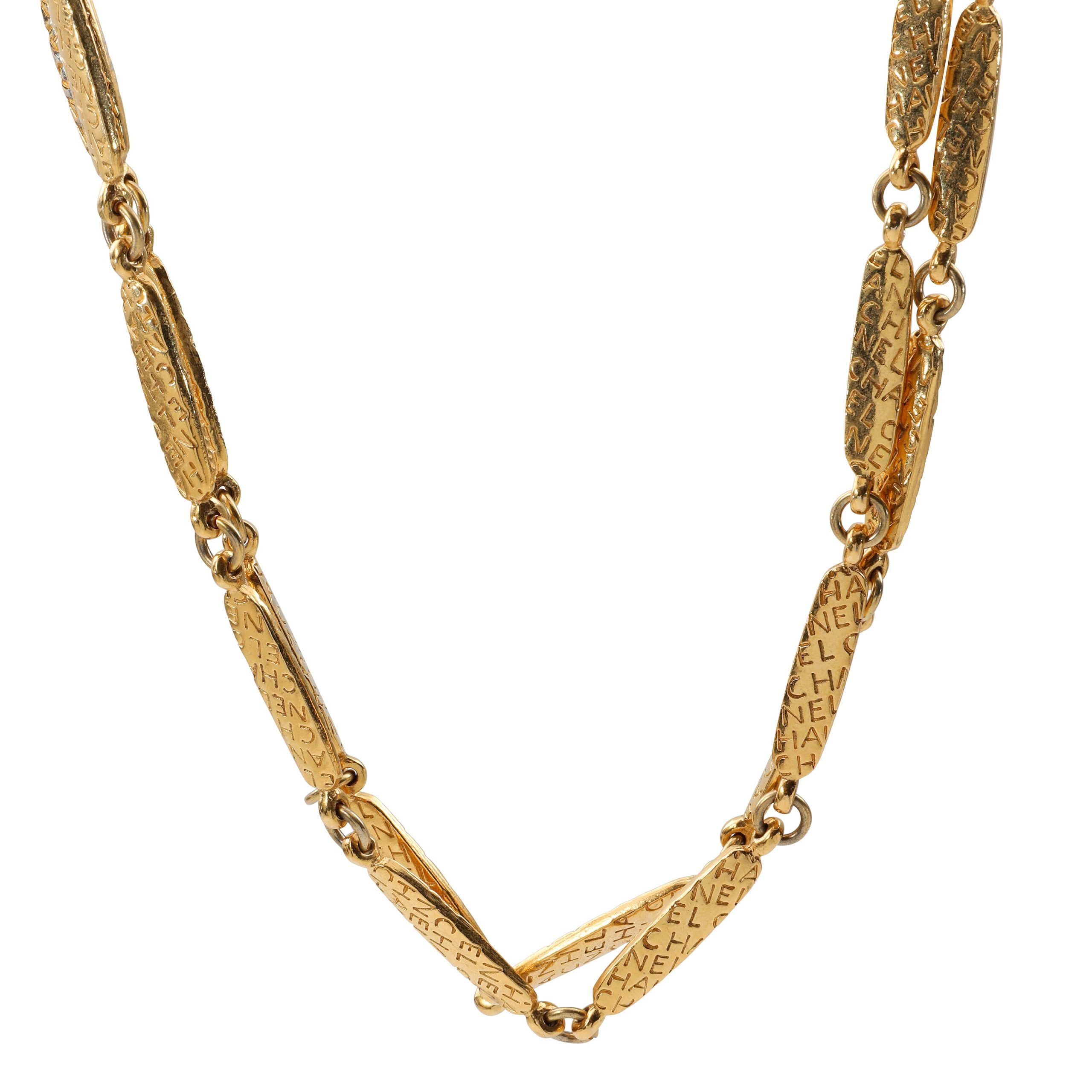 Vintage Chanel Gold-Plated Sautoir Necklace - 图片 2