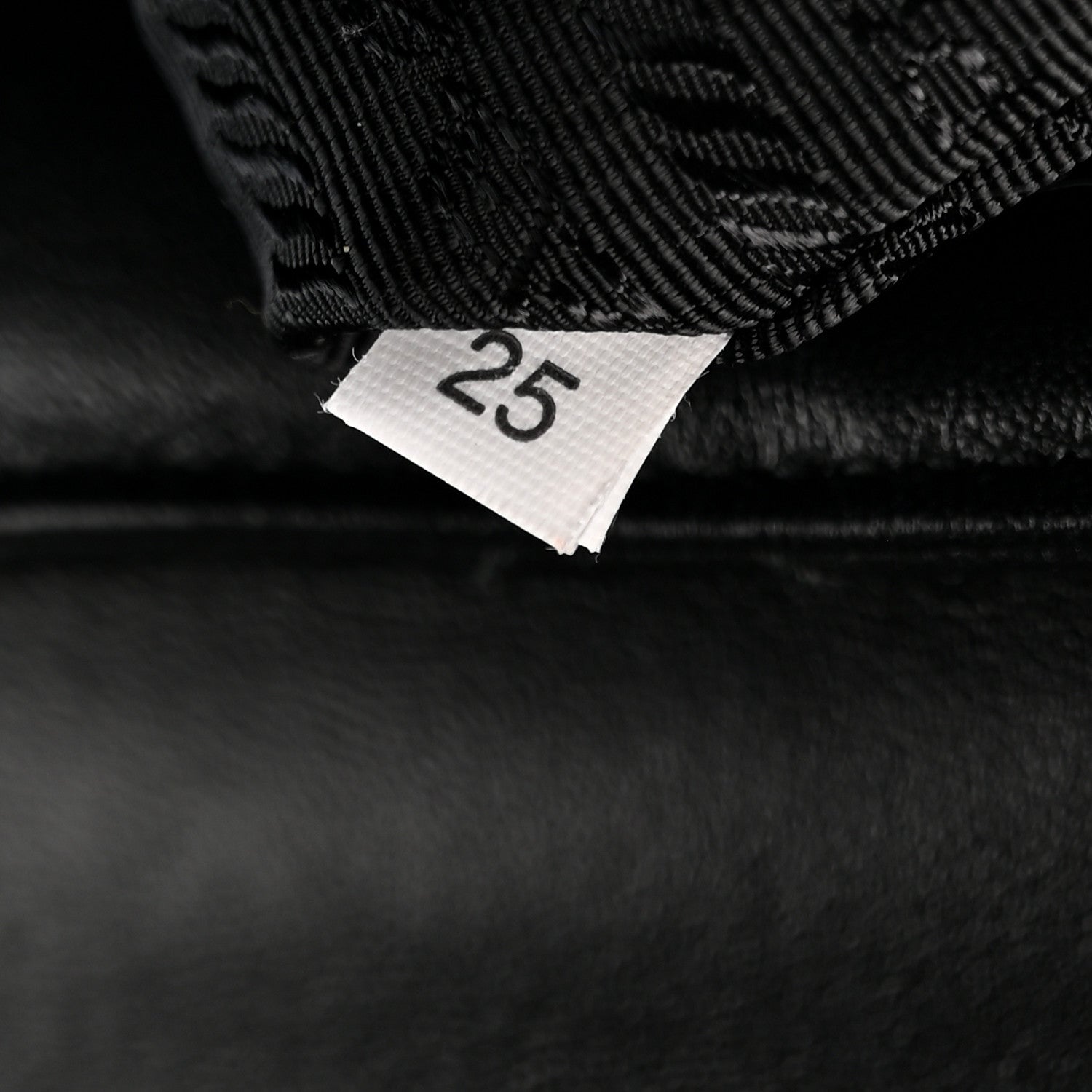 Nappa Triangle Stitched Large Spectrum Bag Black - Image 7