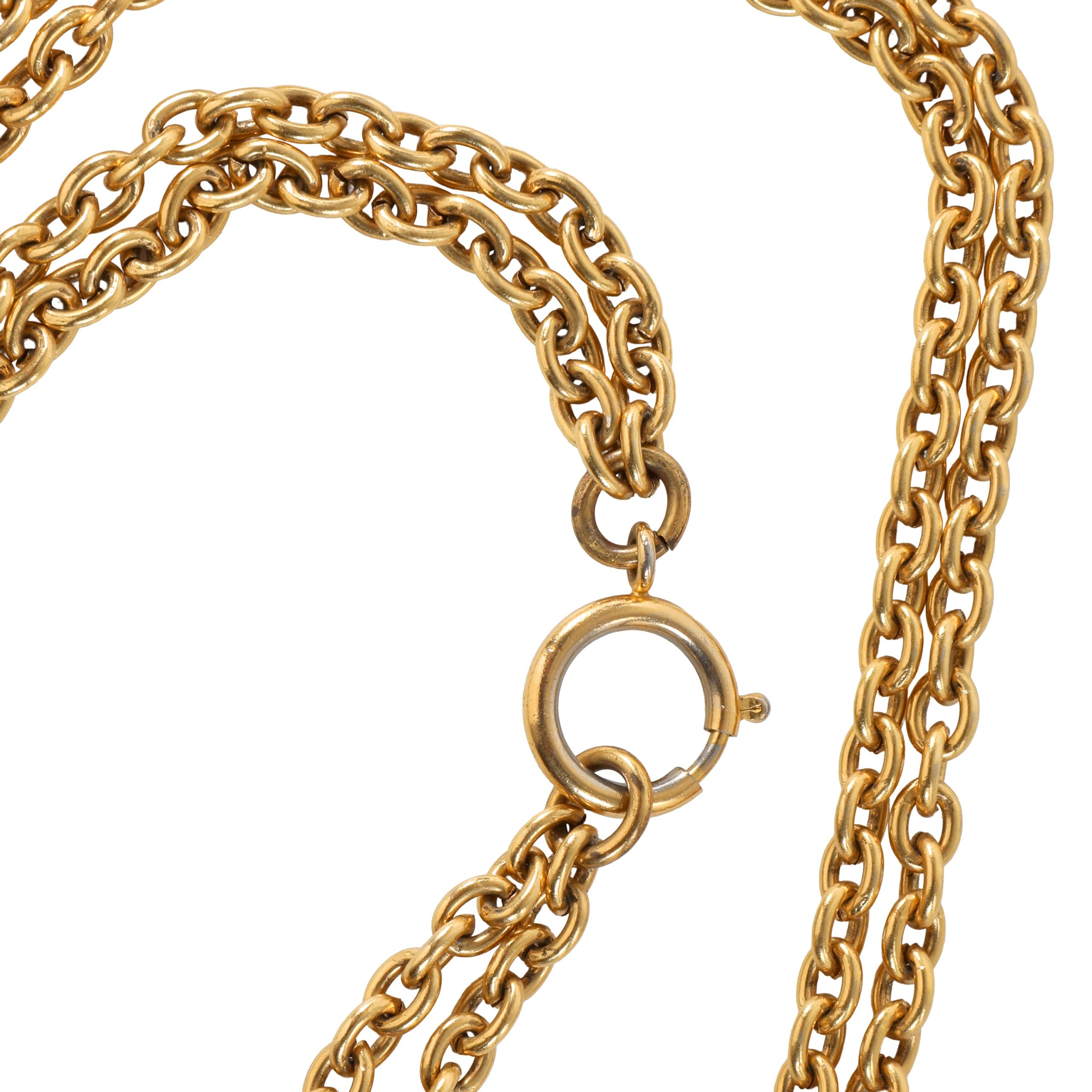 Chanel Vintage Double Layer Chain-link Necklace - 图片 3