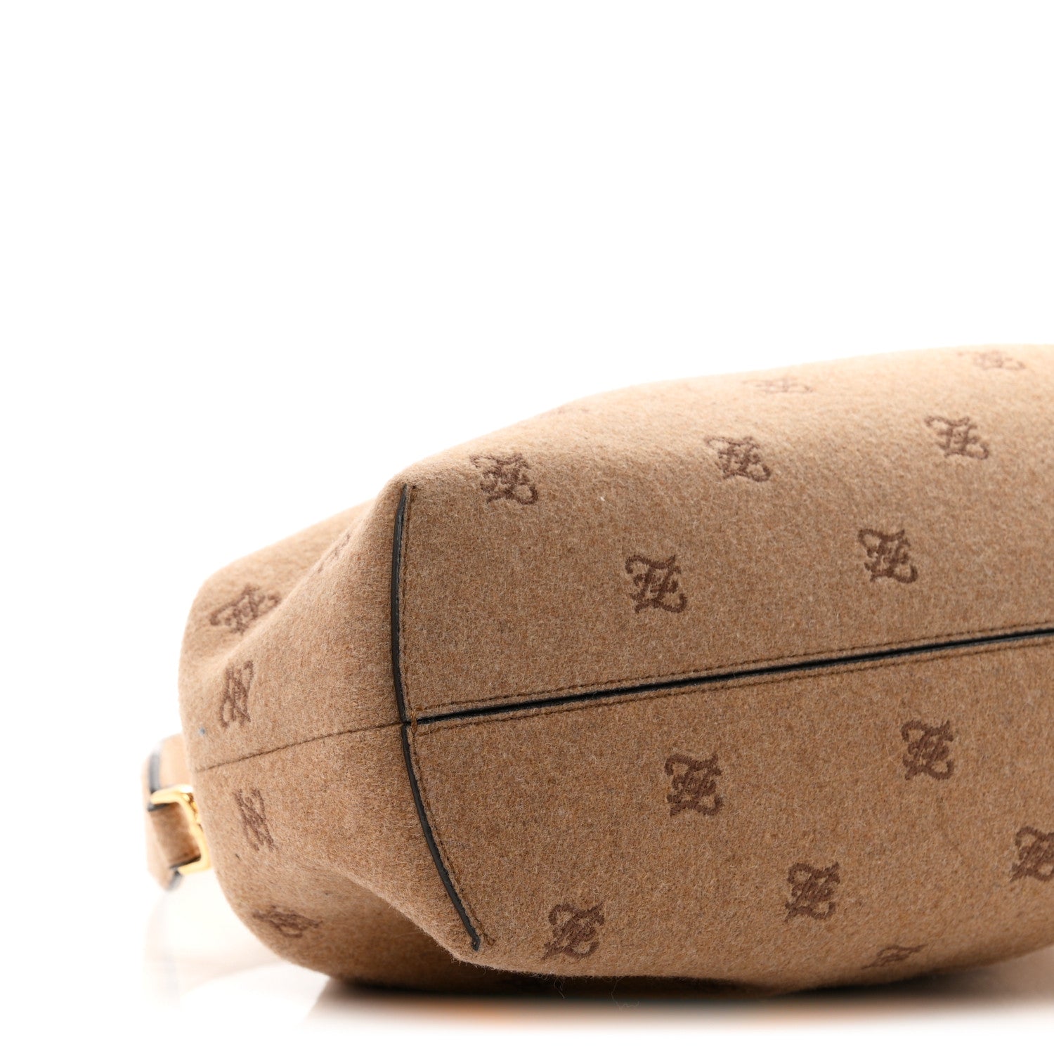 Flannel Karligraphy Embroidered Medium Fendi First Camel - Image 10