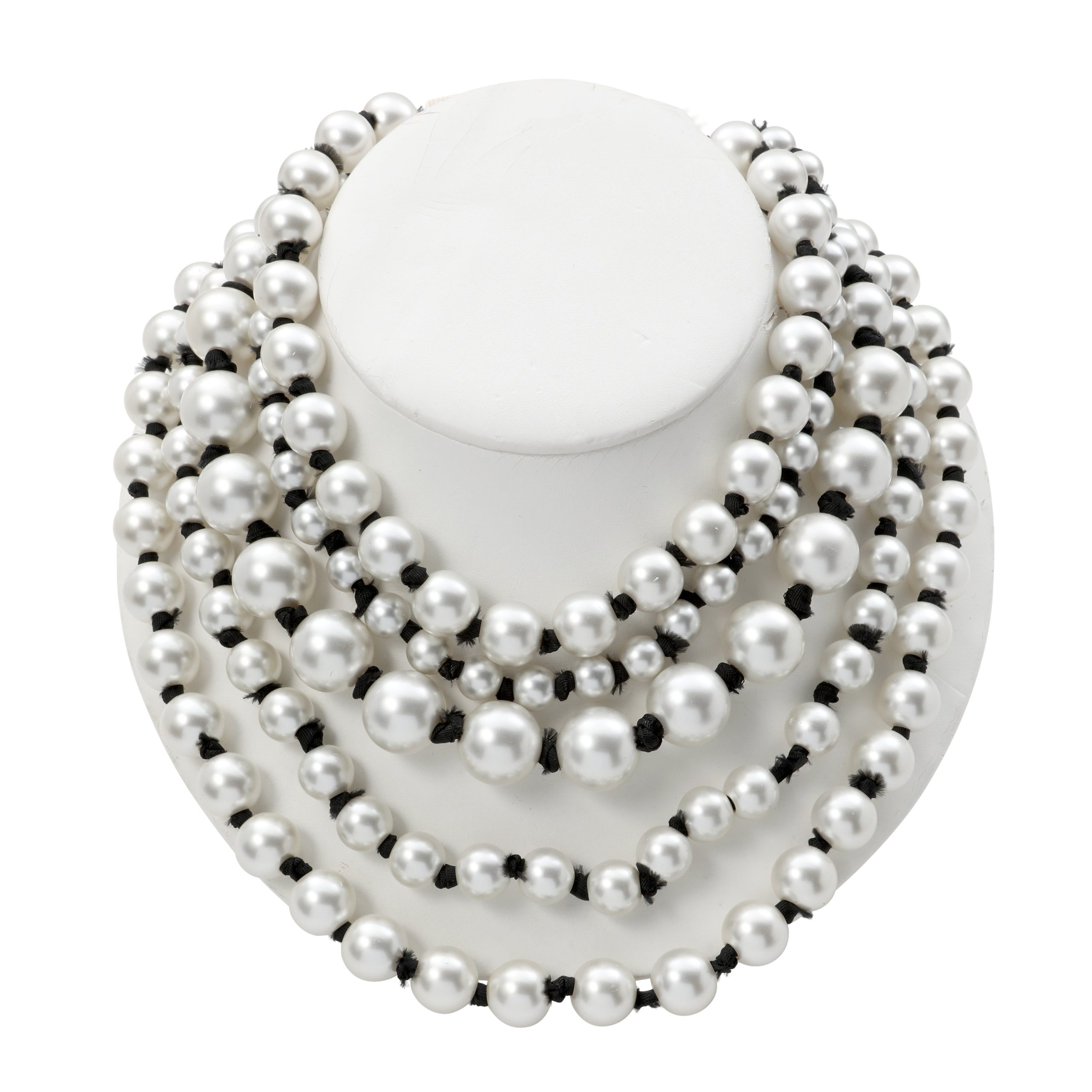 Chanel Five Strand Pearl Bead Choker - 图片 2