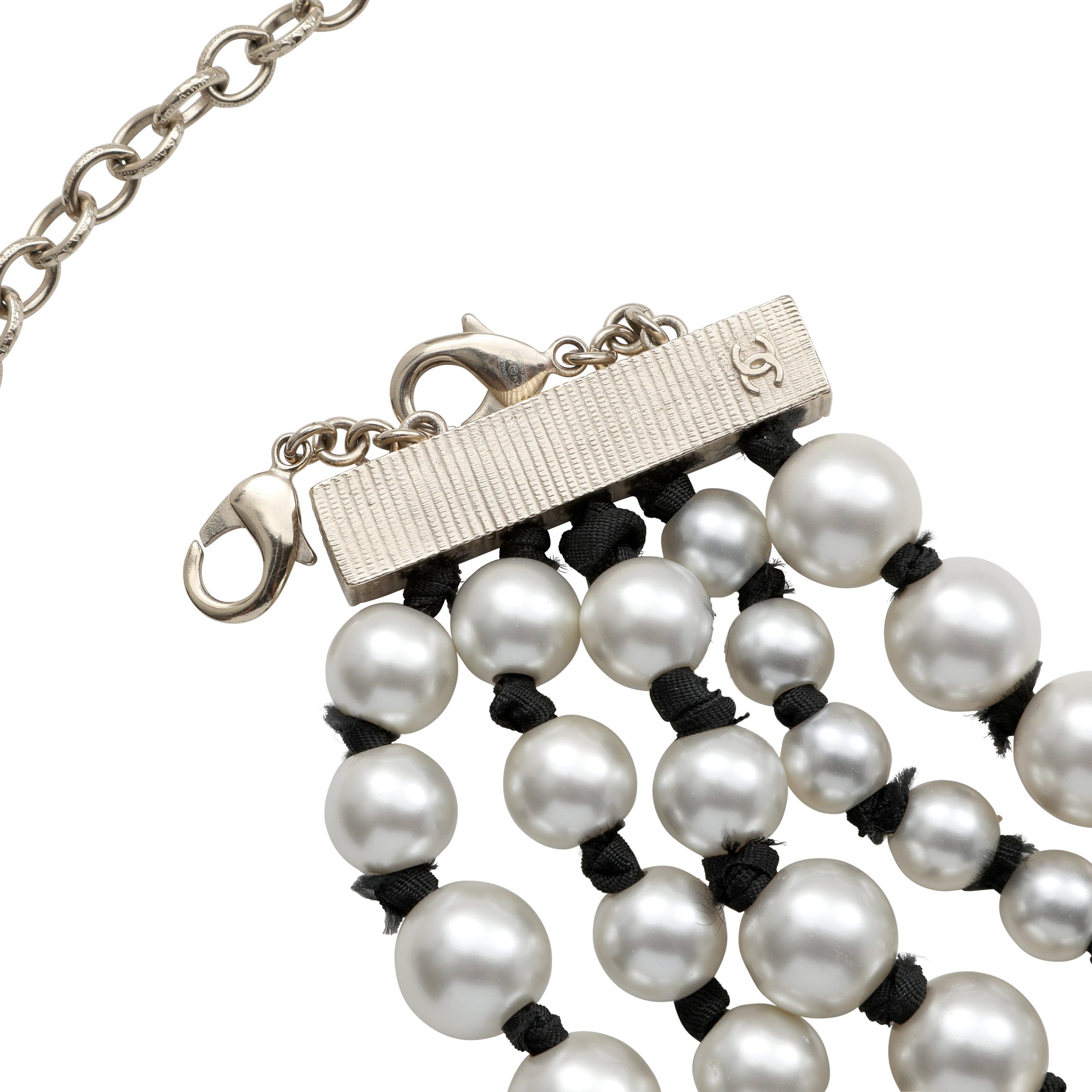 Chanel Five Strand Pearl Bead Choker - 图片 6